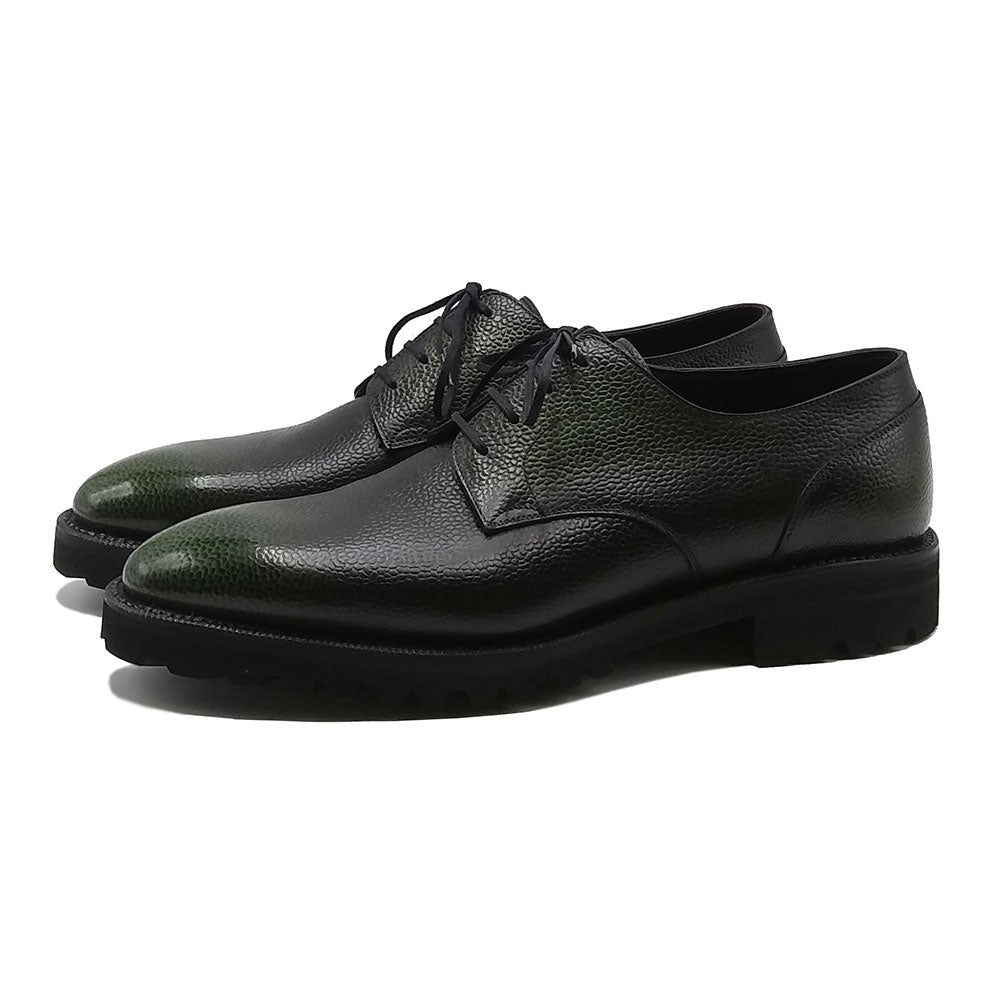 Men's Derby Simple Shoe 3D Green