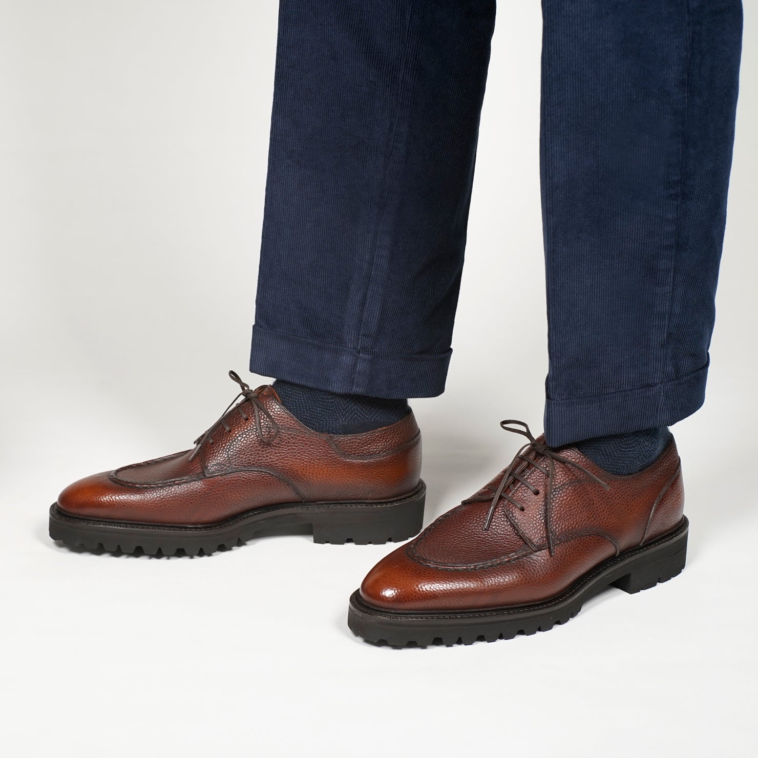 Gaspar U-tip Derby by Norman Vilalta men's Goodyear-welted derby shoes in Barcelona, Spain