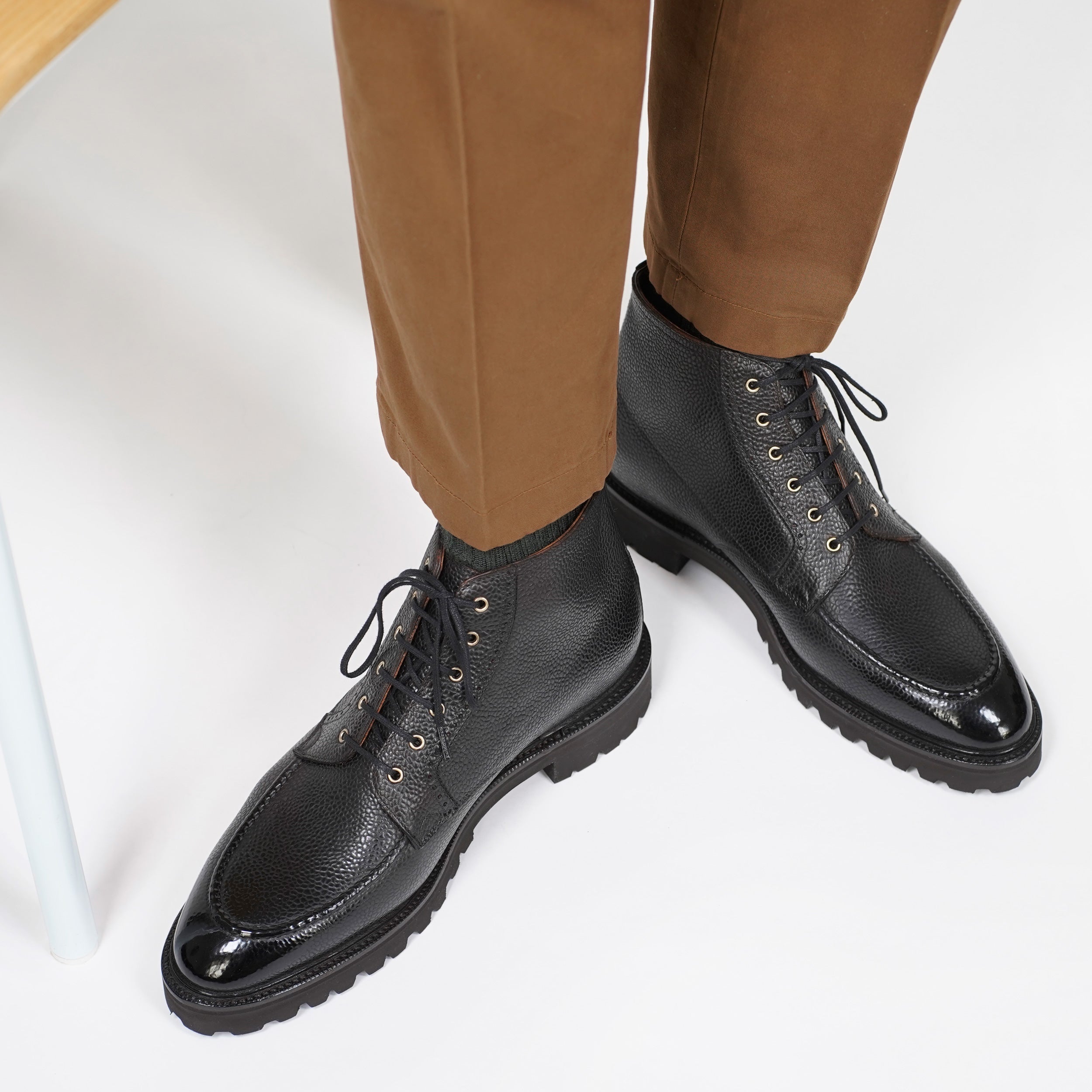 Haring Moc Toe Derby Boot by Norman Vilalta Men’s Boots in Barcelona Spain