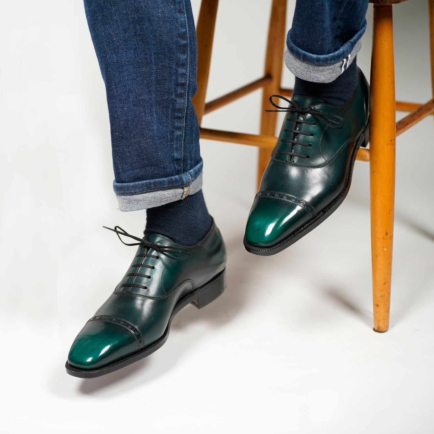 Mario Cap Toe Oxford Shoe by Norman Vilalta Men's Goodyear-welted Shoes in Barcelona, Spain