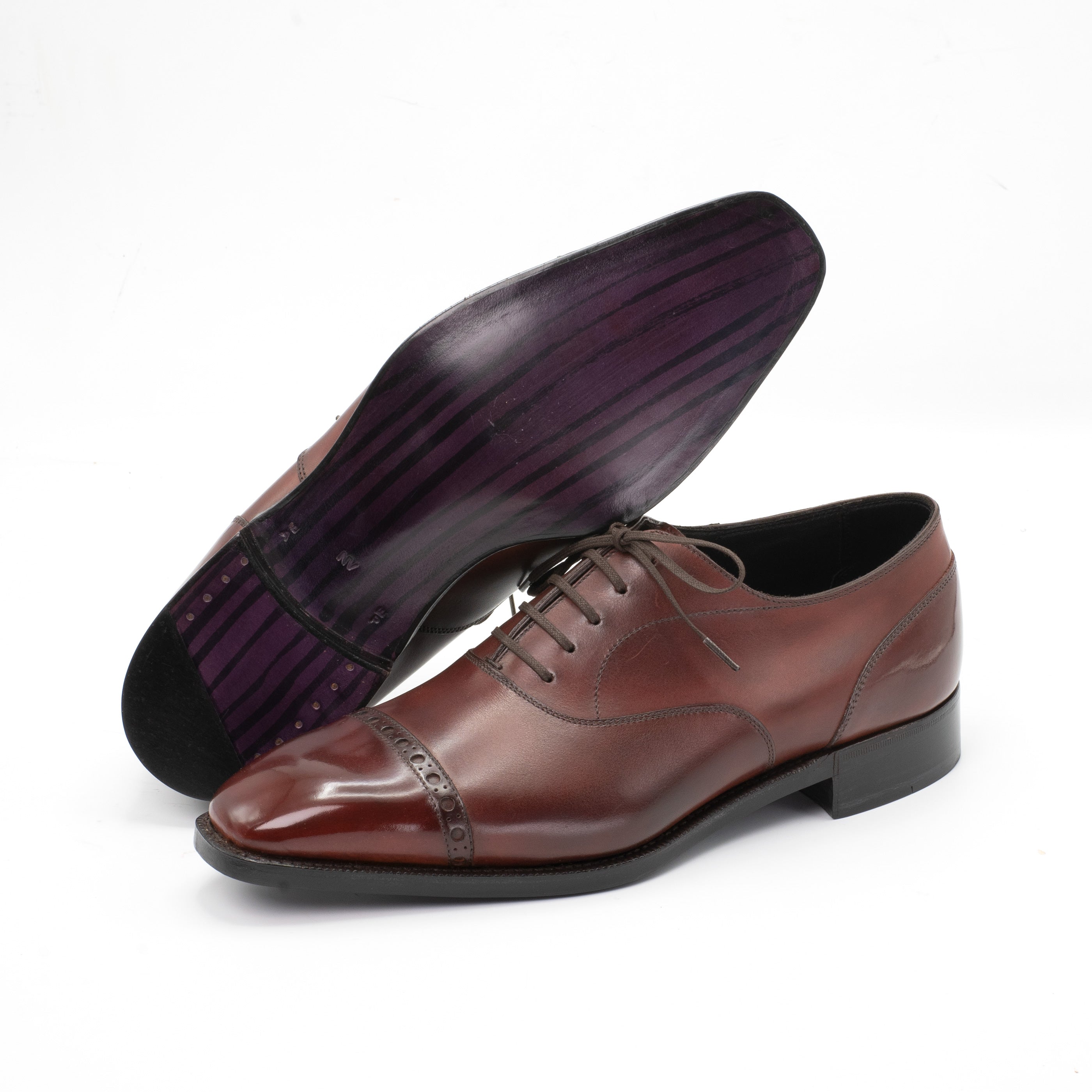 Mario Cap Toe Oxford Shoe by Norman Vilalta Men's Goodyear-welted Shoes in Barcelona, Spain