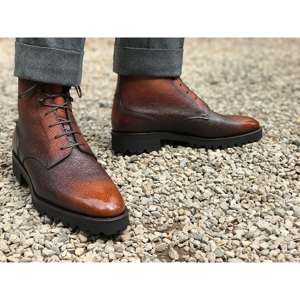 Men's Derby Simple Boot made in Spain by Norman Vilalta in Barcelona