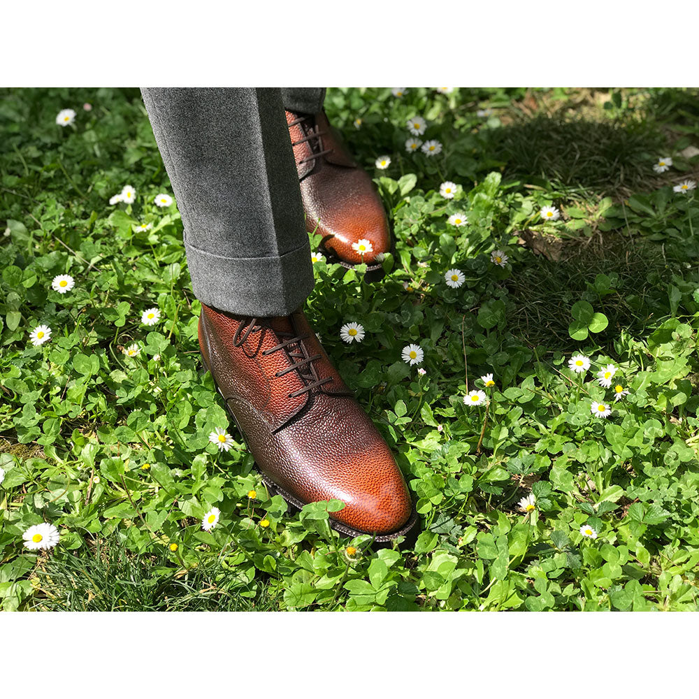 Men's Derby Simple Boot made in Spain by Norman Vilalta in Barcelona