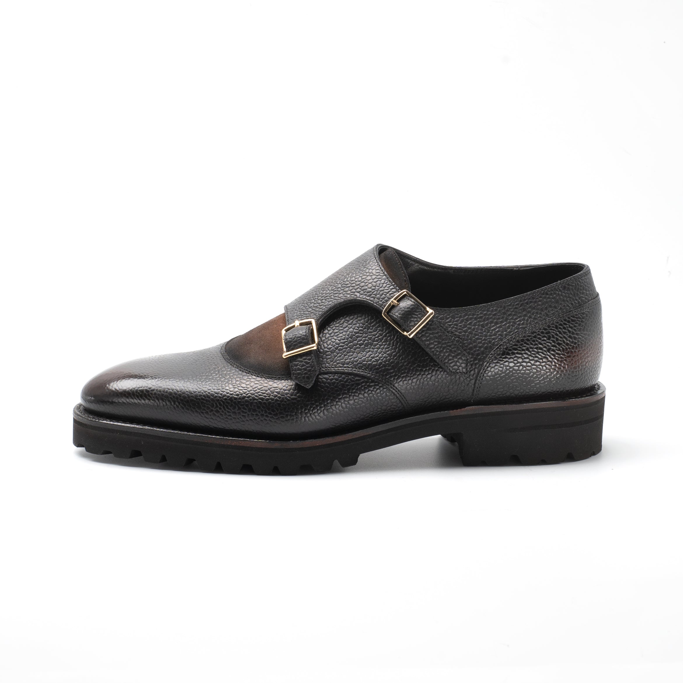 Miquel Decon Double Monk by Norman Vilalta Men’s Goodyear-welted Monk Strap Shoes in Barcelona, Spain