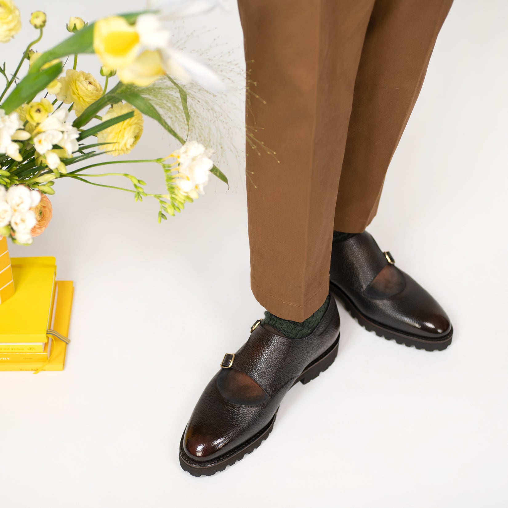 Miquel Decon Double Monk by Norman Vilalta Men’s Goodyear-welted Monk Strap Shoes in Barcelona, Spain