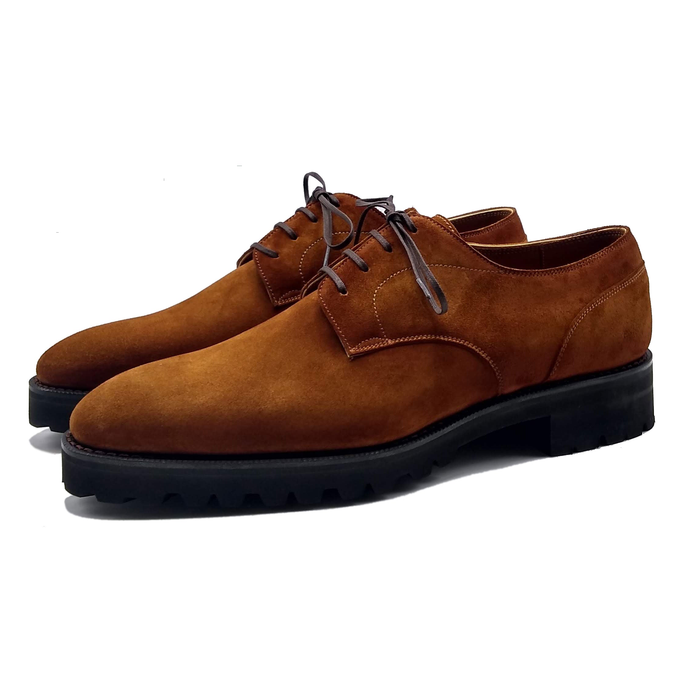 Derby simple in suede made in Spain by Norman Vilalta