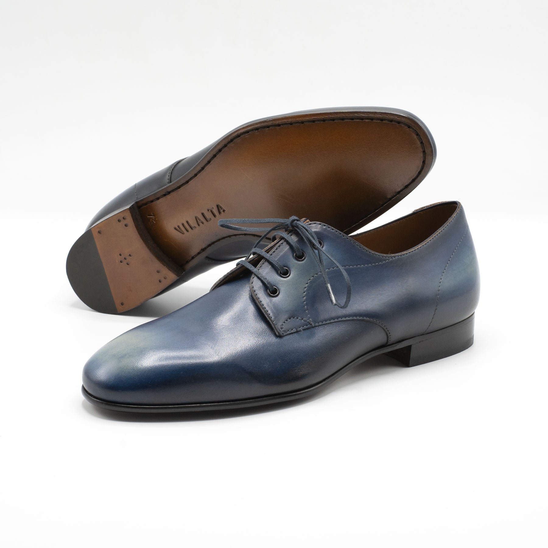 Pablo Derby - Washed Indigo Semi Unlined