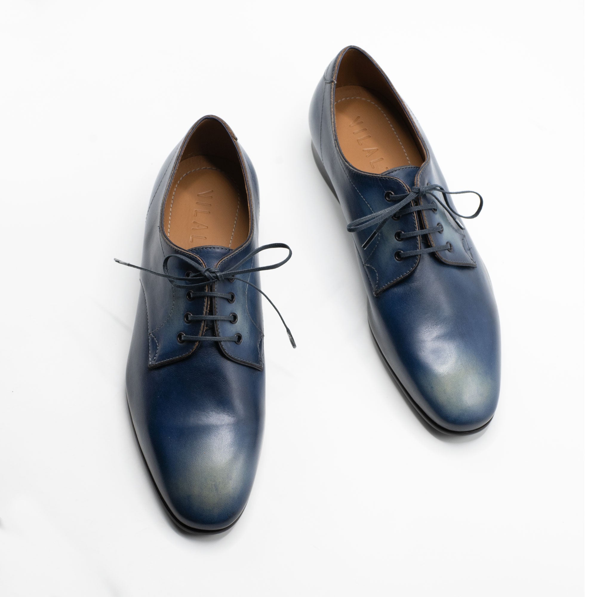 Pablo Derby - Washed Indigo Semi Unlined