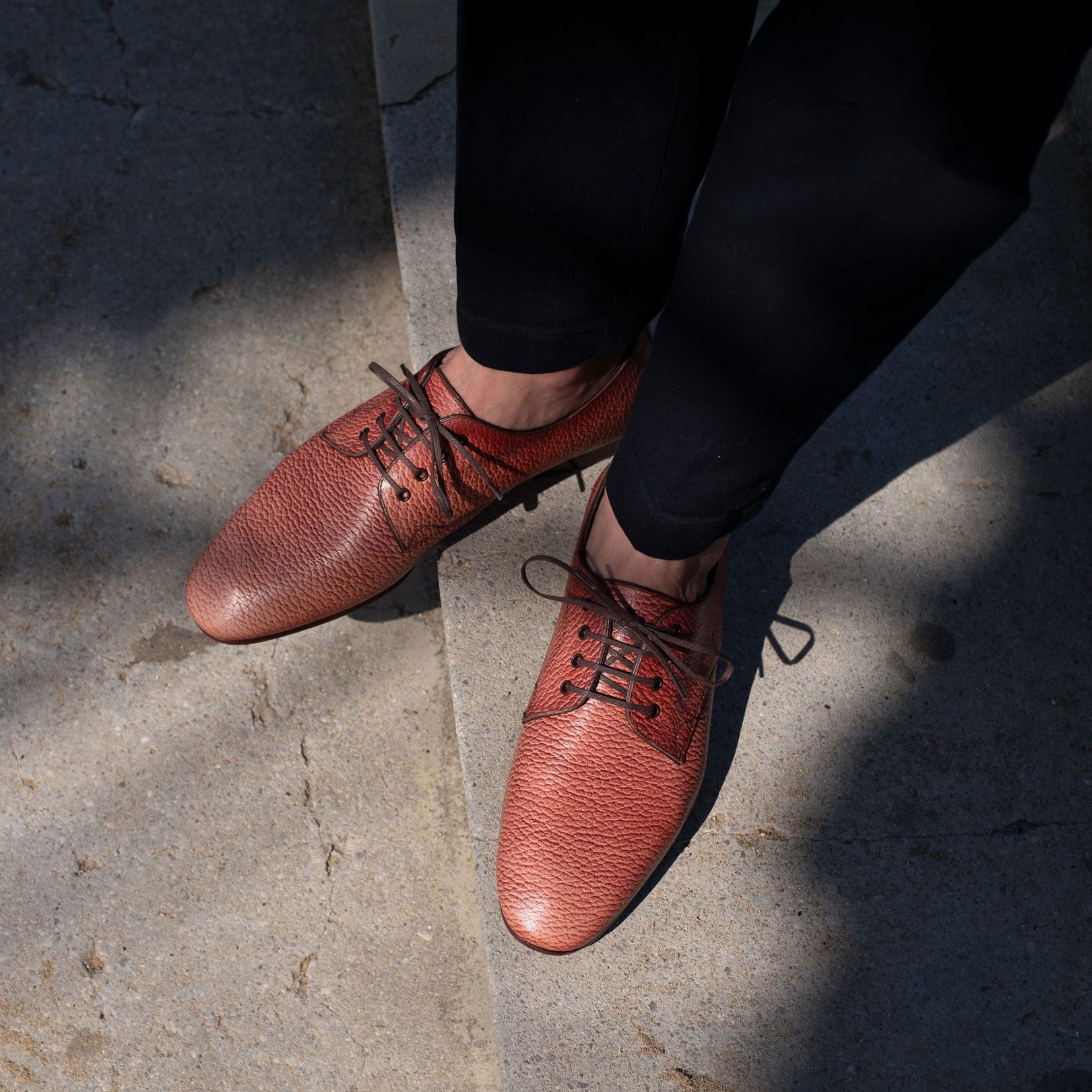 Pablo Derby in 3D Red by Norman Vilalta Bespoke Shoemakers
