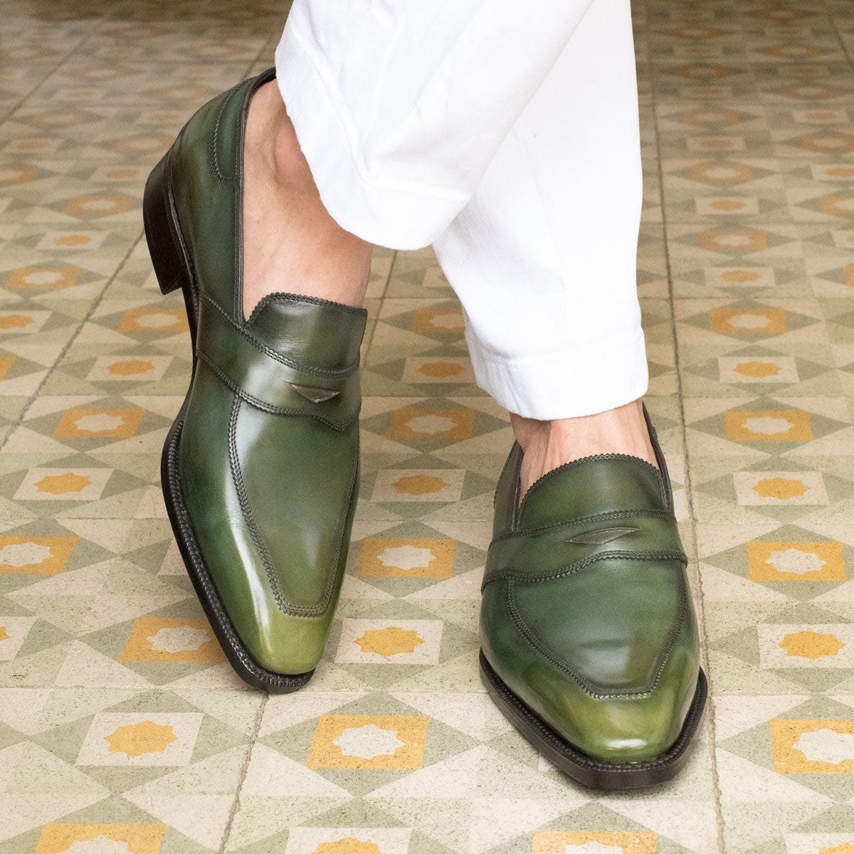 James Loafer - Rosemary Handmade Patina