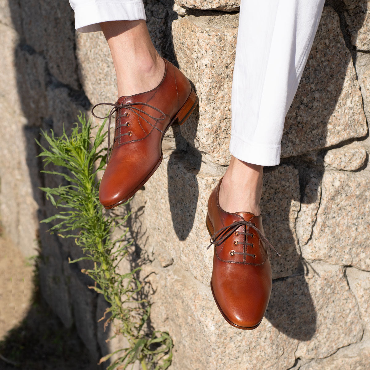 Salvador Oxford - Cognac Semi Unlined