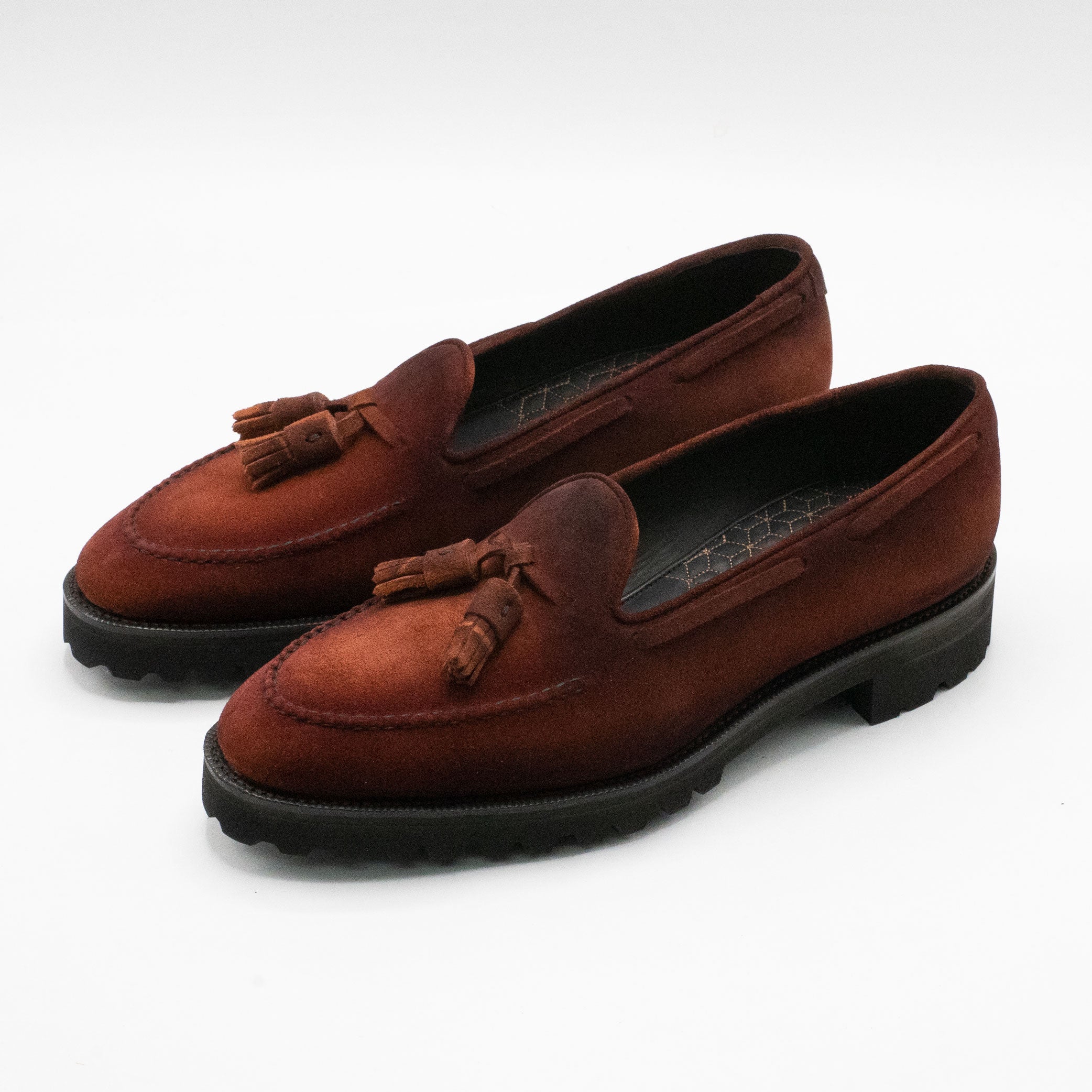 Manolo Tassel Loafer MTO - Dark Brown Suede