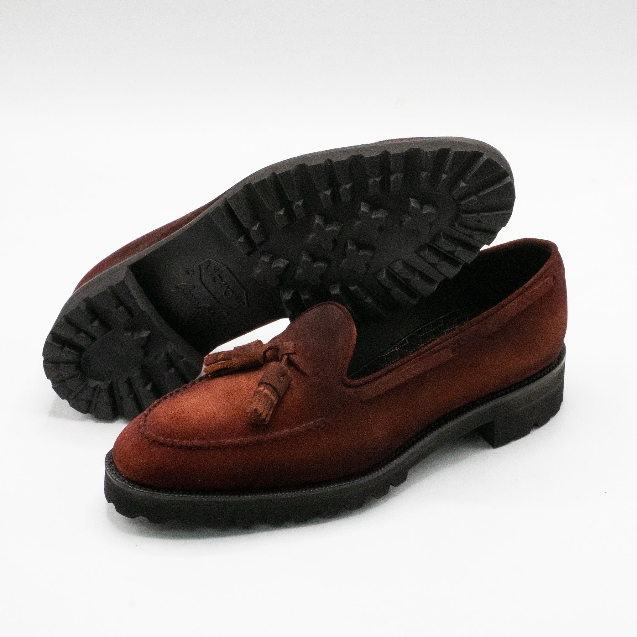 Manolo Tassel Loafer MTO - Dark Brown Suede