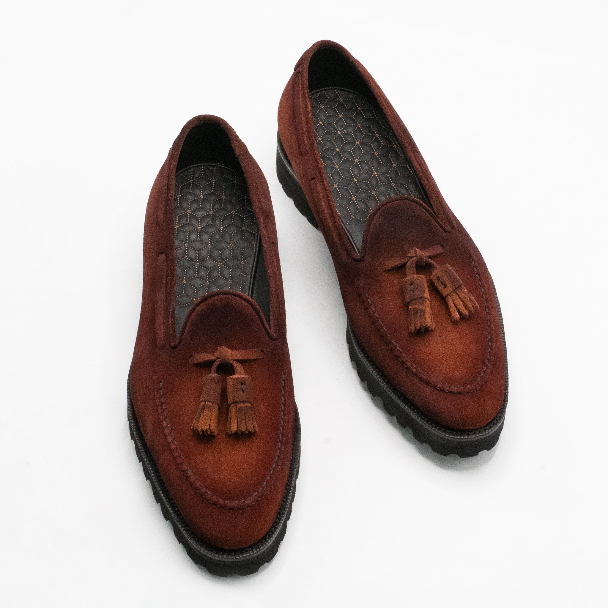 Manolo Tassel Loafer MTO - Dark Brown Suede