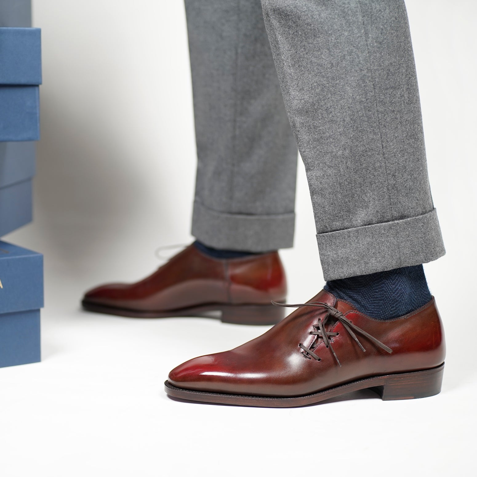 Wholecut Oxford by Norman Vilalta men's Goodyear-welted wholecut shoes in Barcelona, Spain