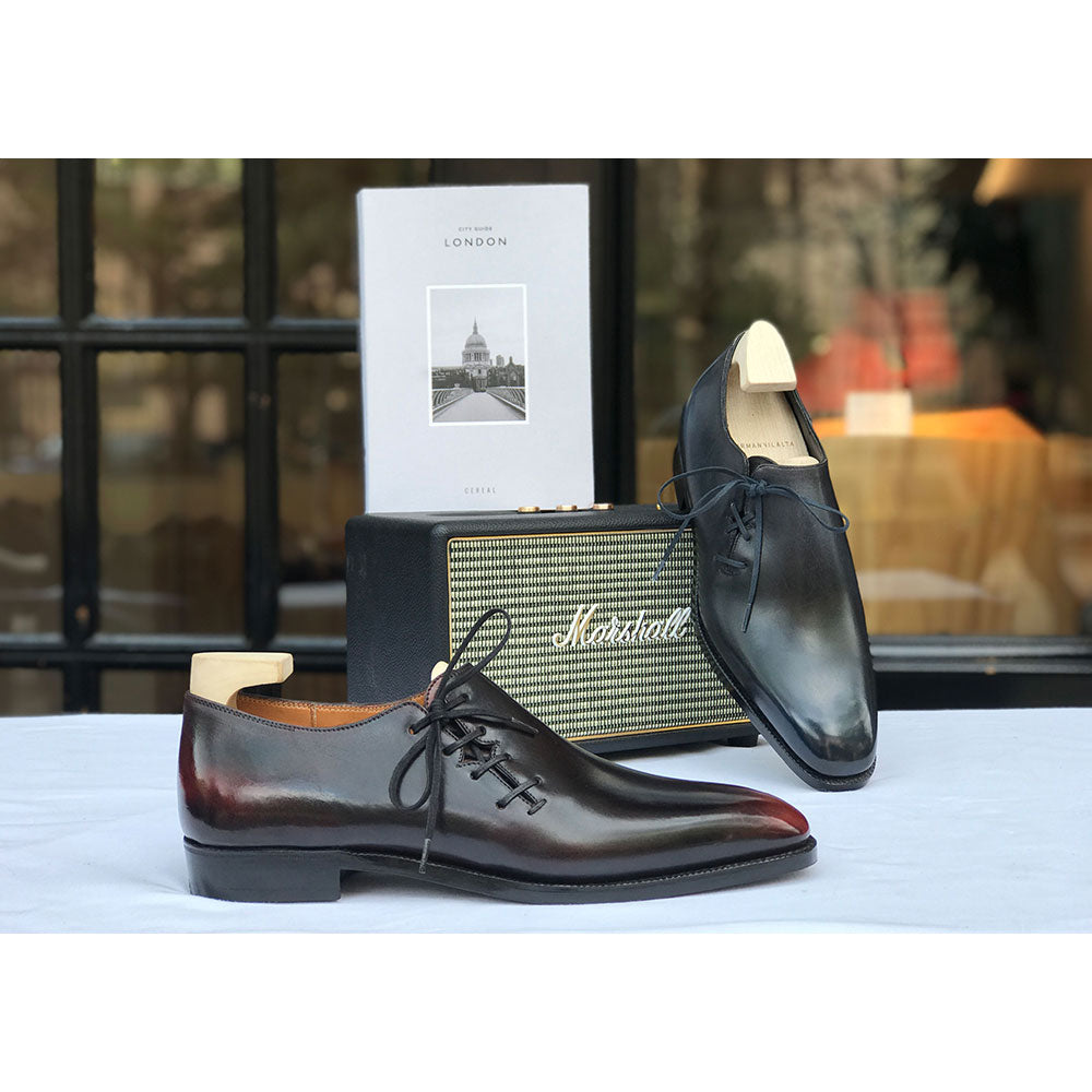 Wholecut Oxford by Norman Vilalta men's Goodyear-welted wholecut shoes in Barcelona, Spain