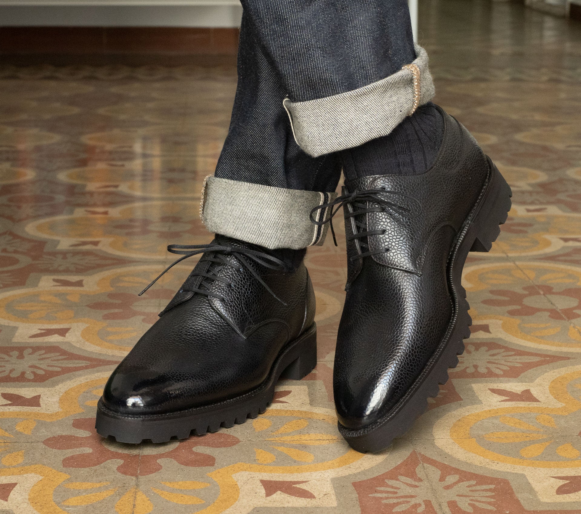 Men's Derby Shoes by Norman Vilalta Bespoke in Barcelona, Spain