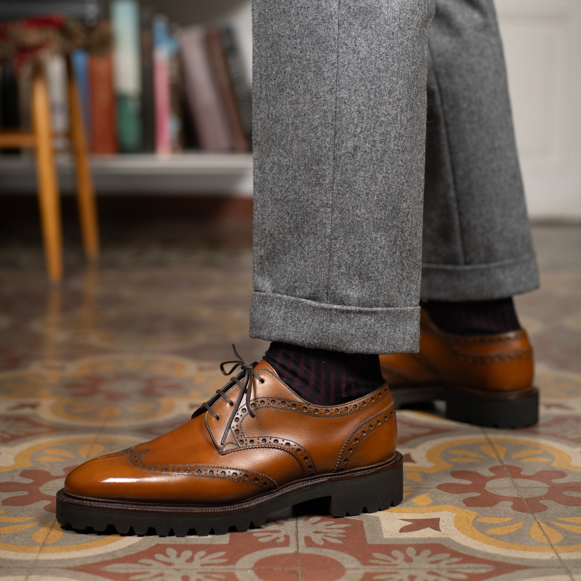 Willem Wingtip Derby GMTO - Butterscotch Handmade Patina