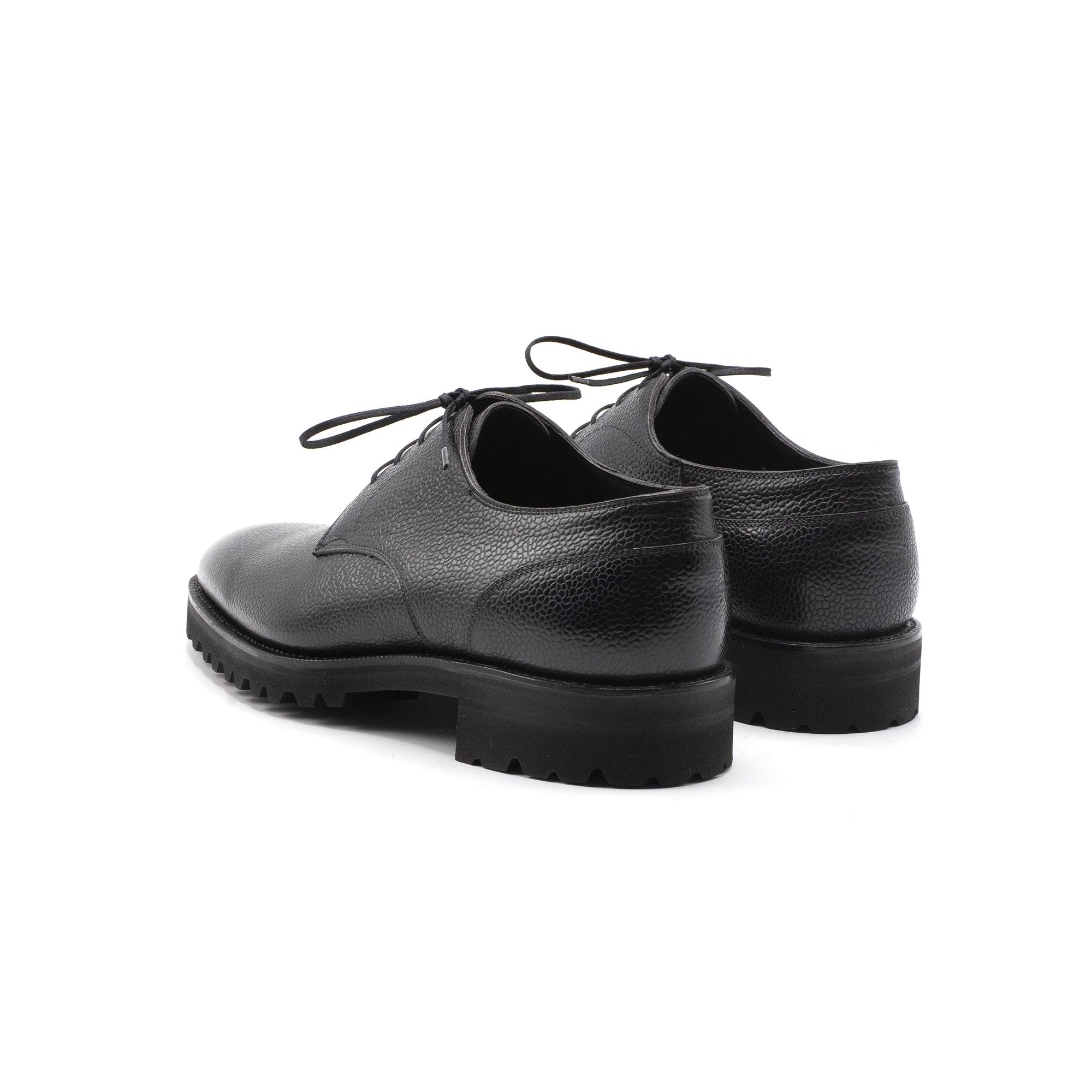 Men's Derby Simple Shoe Onyx | Norman Vilalta Bespoke Shoemakers