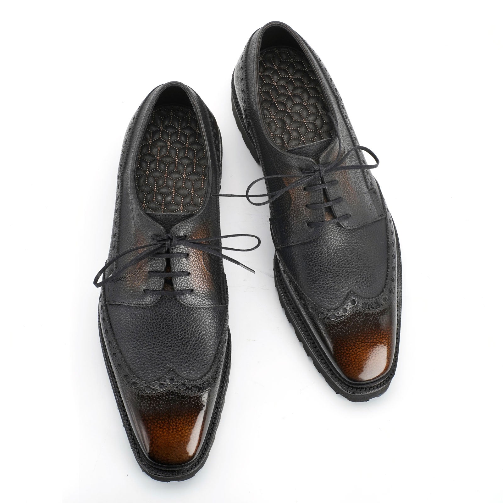 Coltrane Wingtip Derby by Norman Vilalta men's Goodyear-welted wingtip derby shoes in Barcelona, Spain