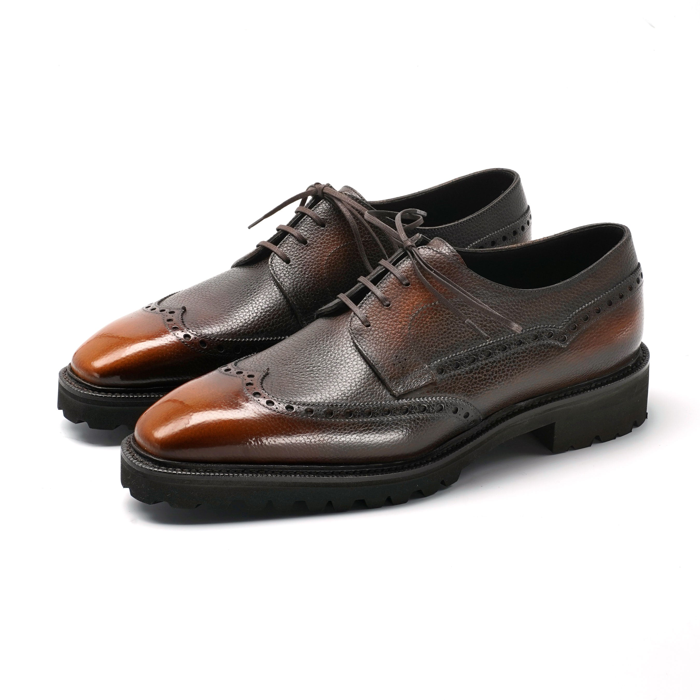 Coltrane Wingtip Derby by Norman Vilalta men's Goodyear-welted wingtip derby shoes in Barcelona, Spain