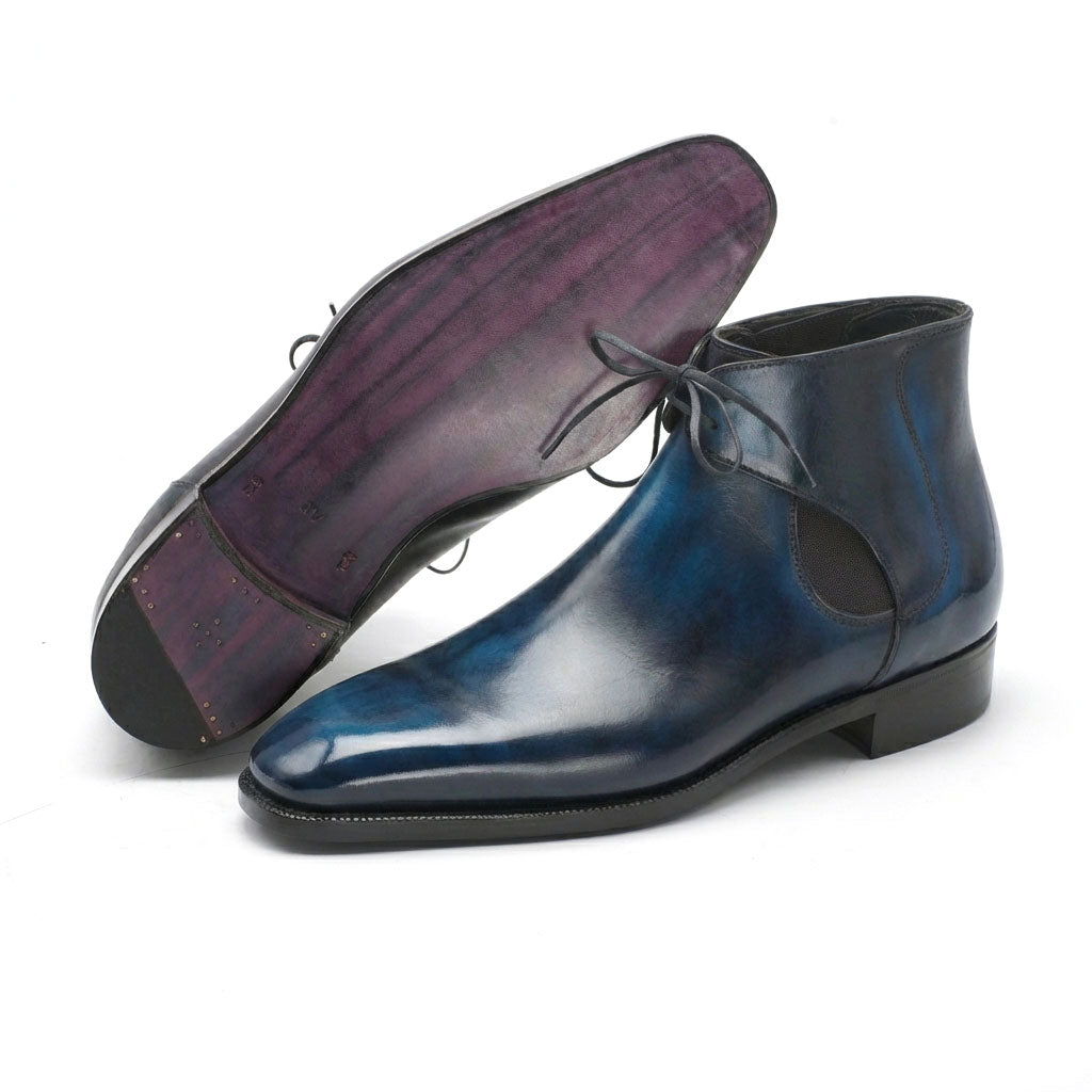 Decon Chelsea Boot - Blue Handmade Patina