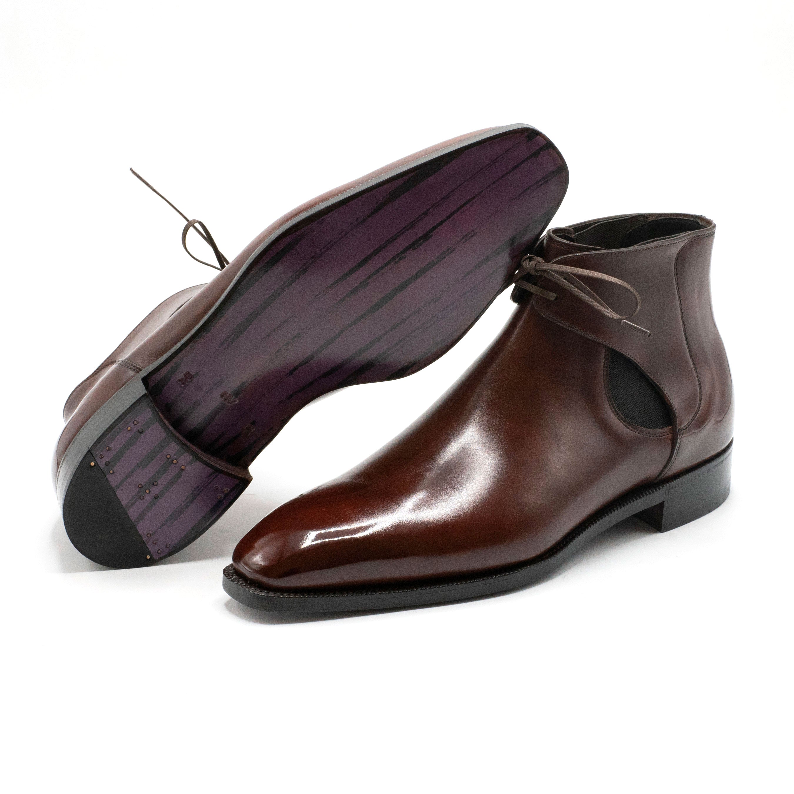 Decon Chelsea Boots in chocolate by Norman Vilalta Goodyear-welted Chelsea Boots in Barcelona Spain