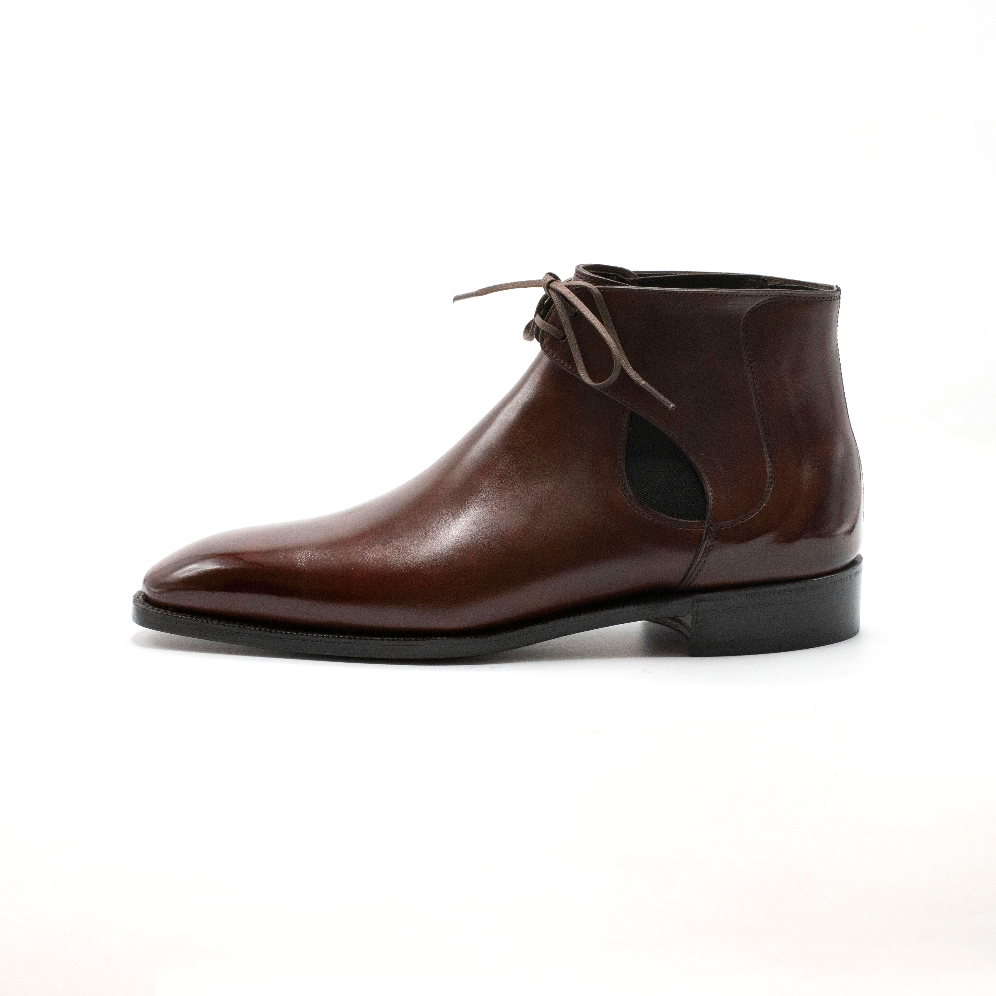 Decon Chelsea Boots in chocolate by Norman Vilalta Goodyear-welted Chelsea Boots in Barcelona Spain