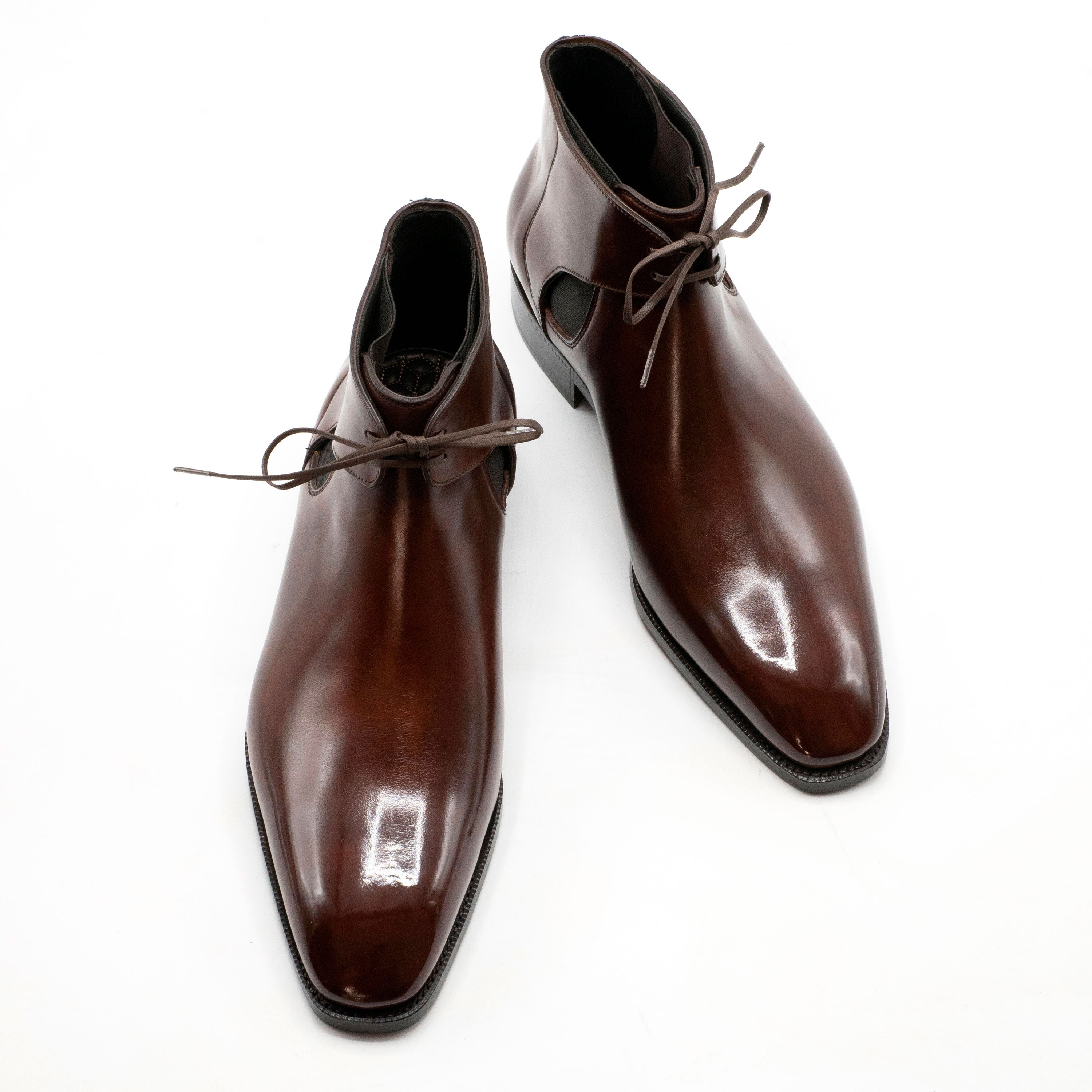 Decon Chelsea Boots in chocolate by Norman Vilalta Goodyear-welted Chelsea Boots in Barcelona Spain