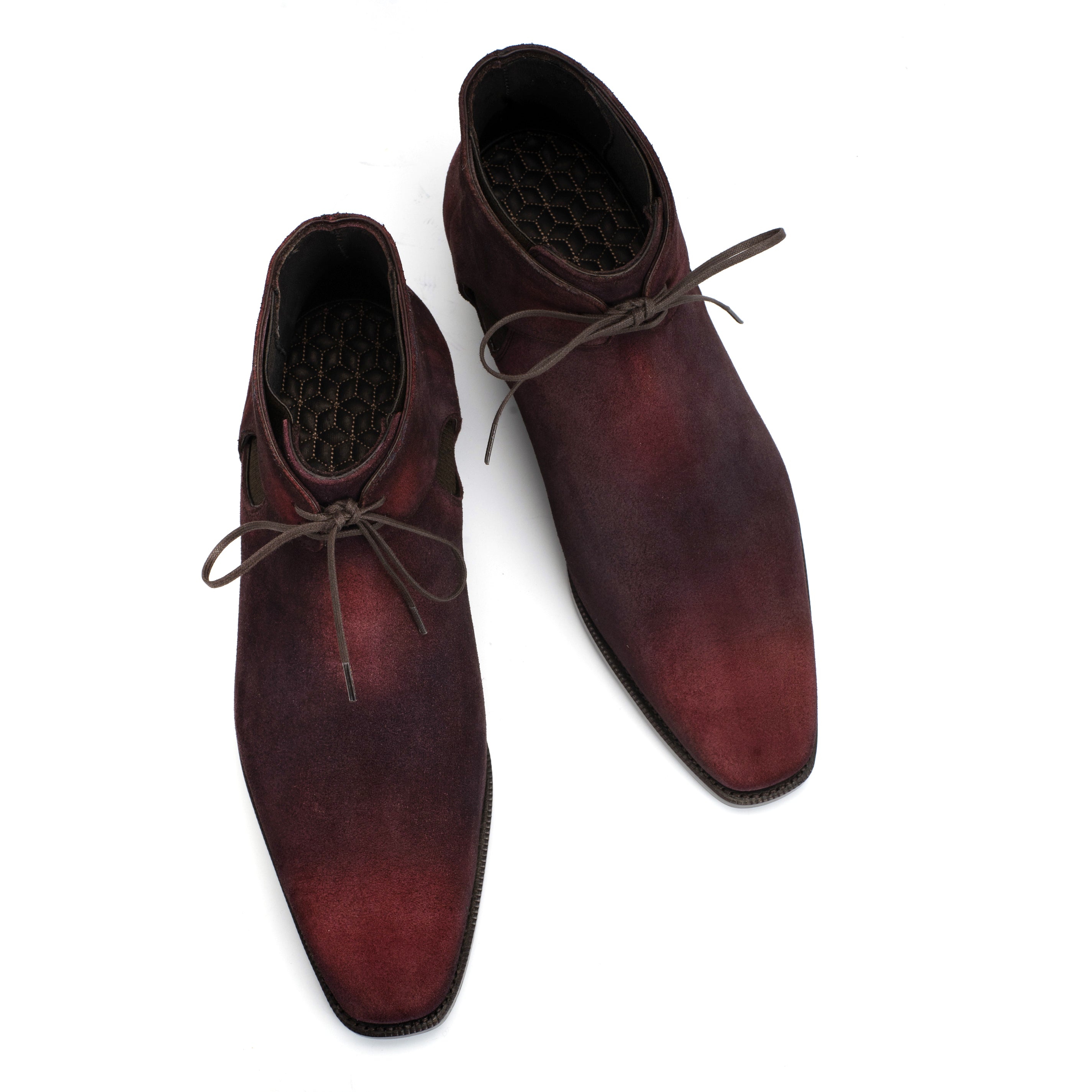 Velvet chelsea boots fashion mens