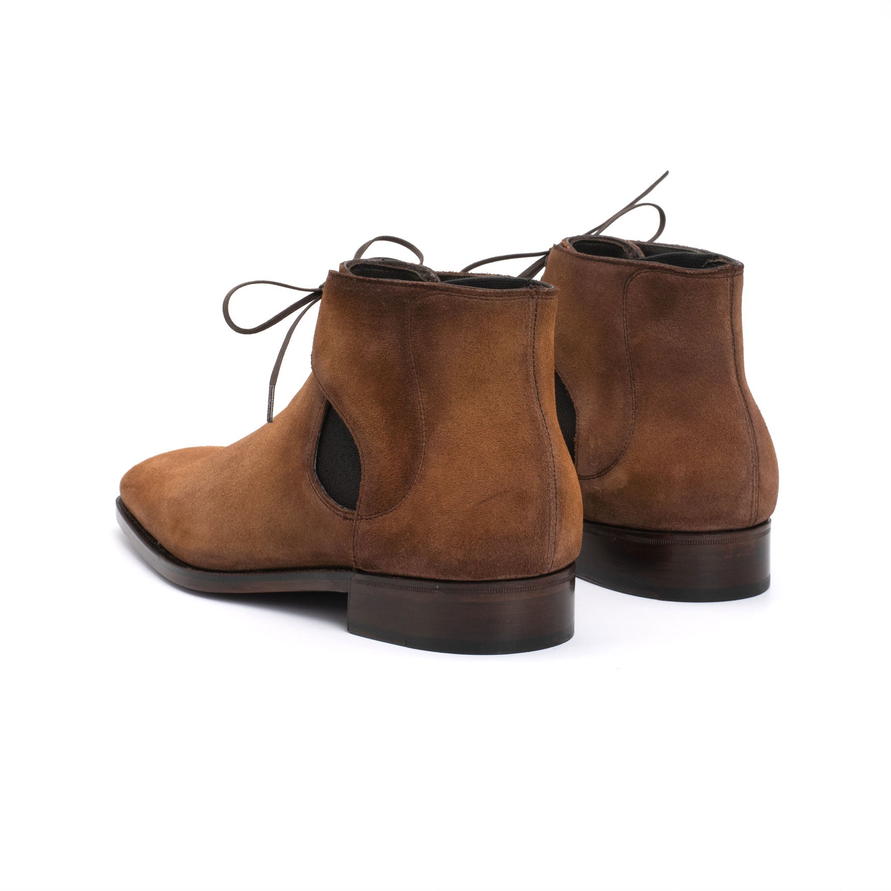 Decon Chelsea Boots in Camel Suede by Norman Vilalta Bespoke Shoes of Barcelona