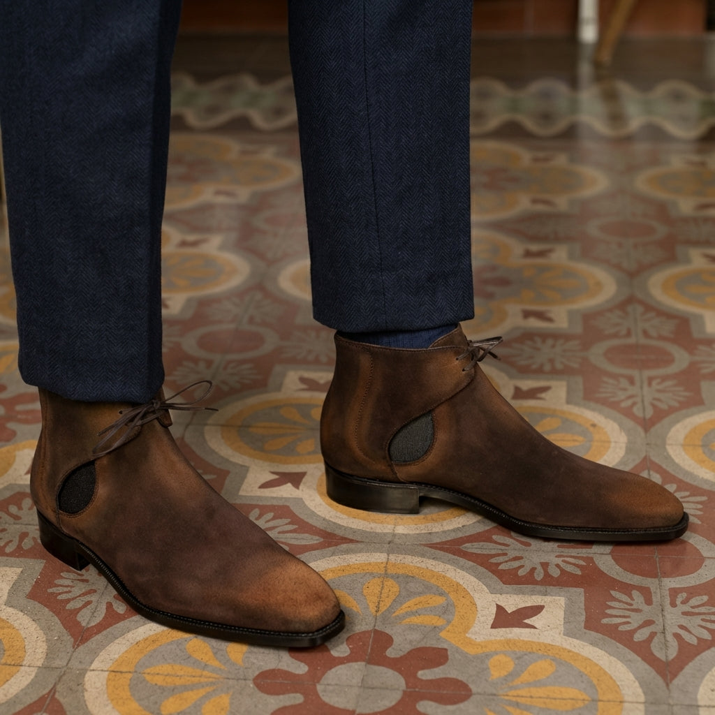 Decon 切尔西靴 - 咖啡奶油色