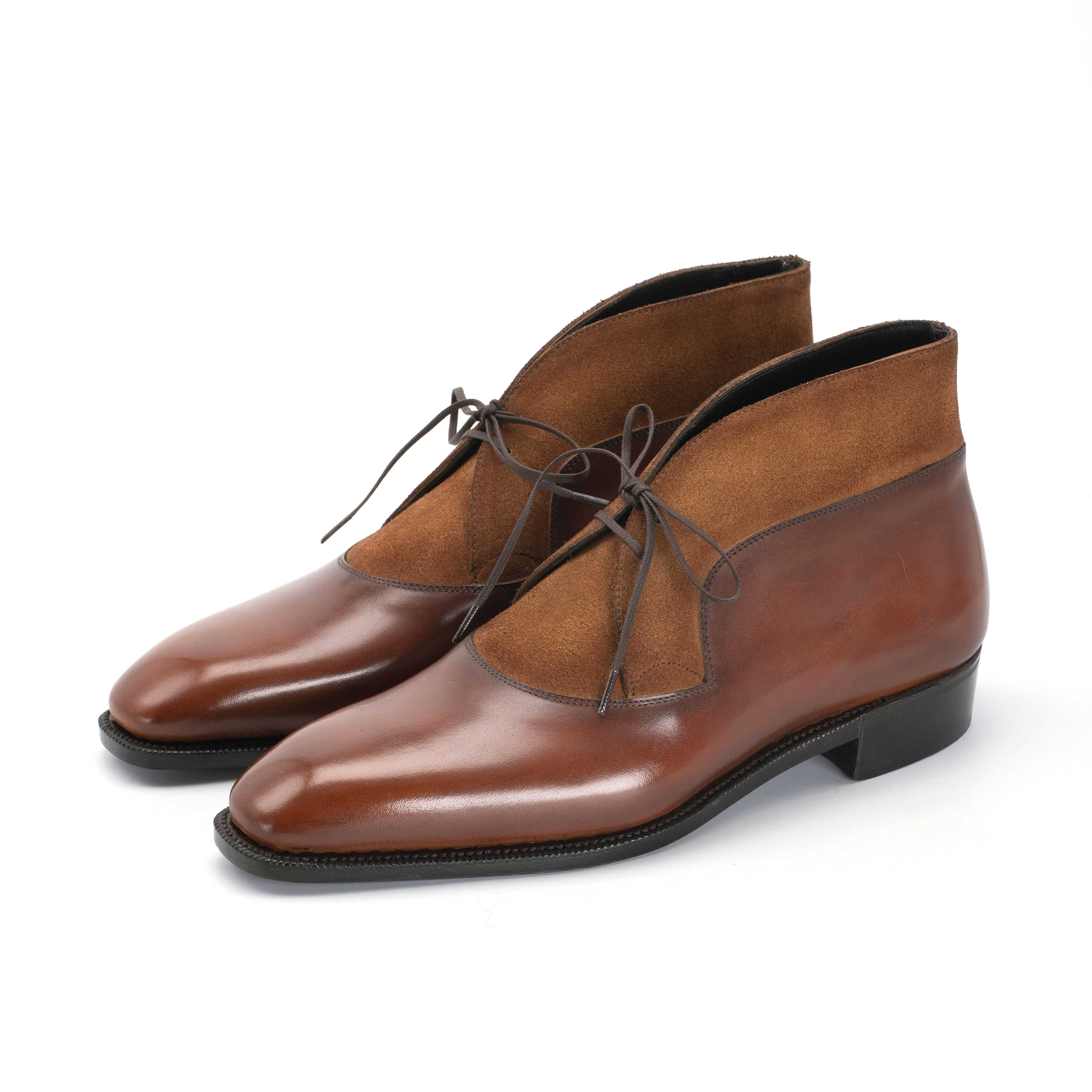 Decon Chukka Boot - Cognac Handmade Patina