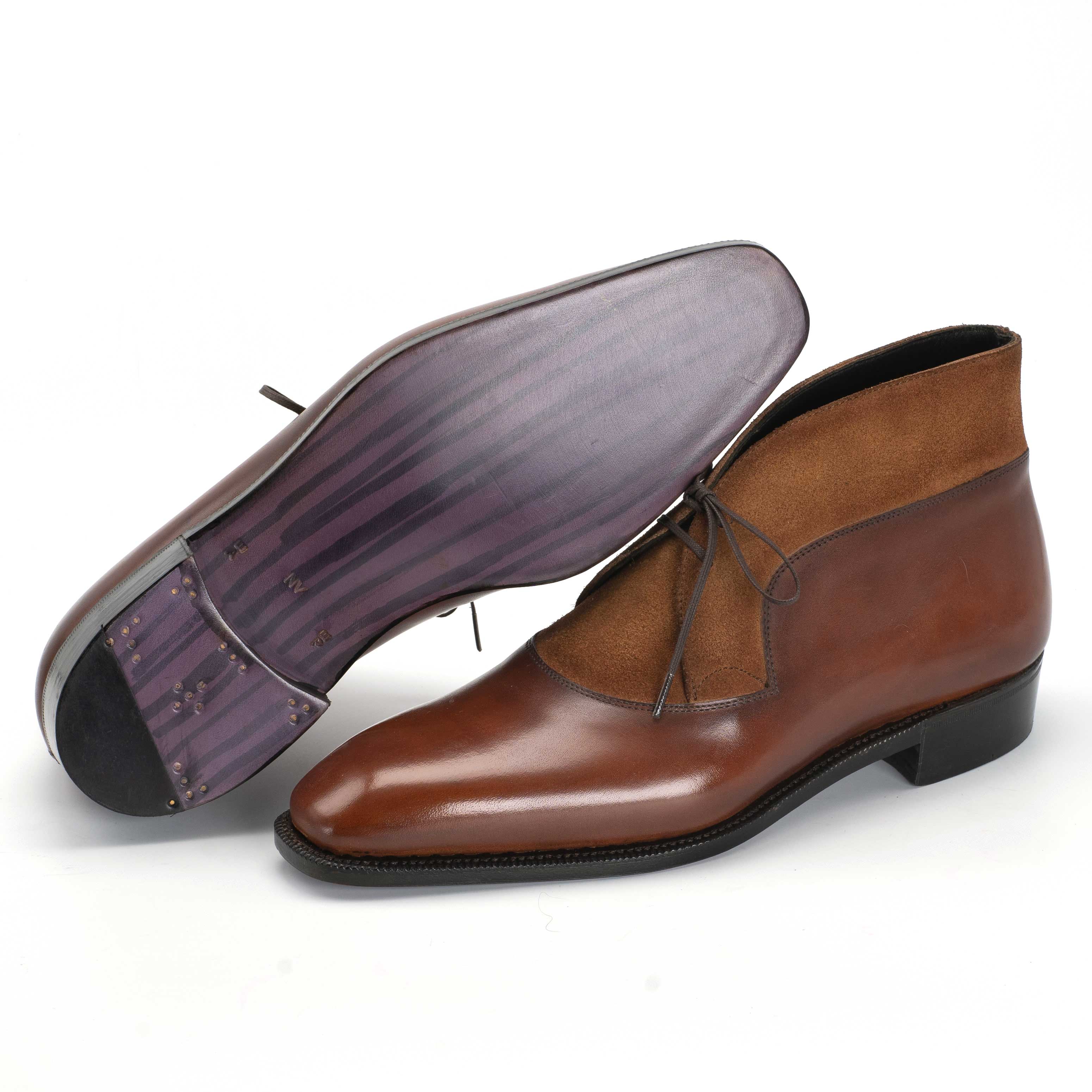 Decon Chukka Boot - Cognac Handmade Patina