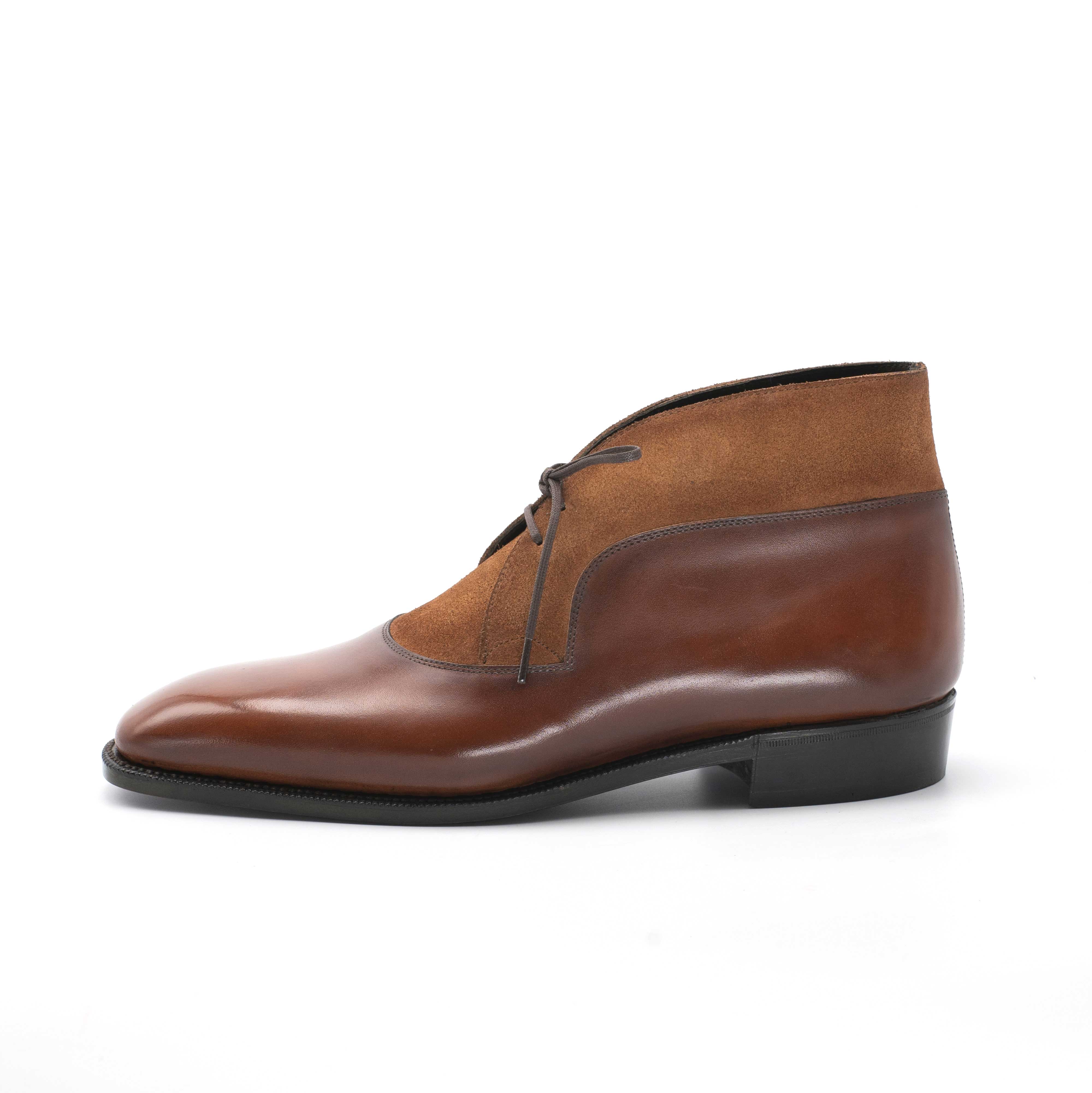 Decon Chukka Boot - Cognac Handmade Patina