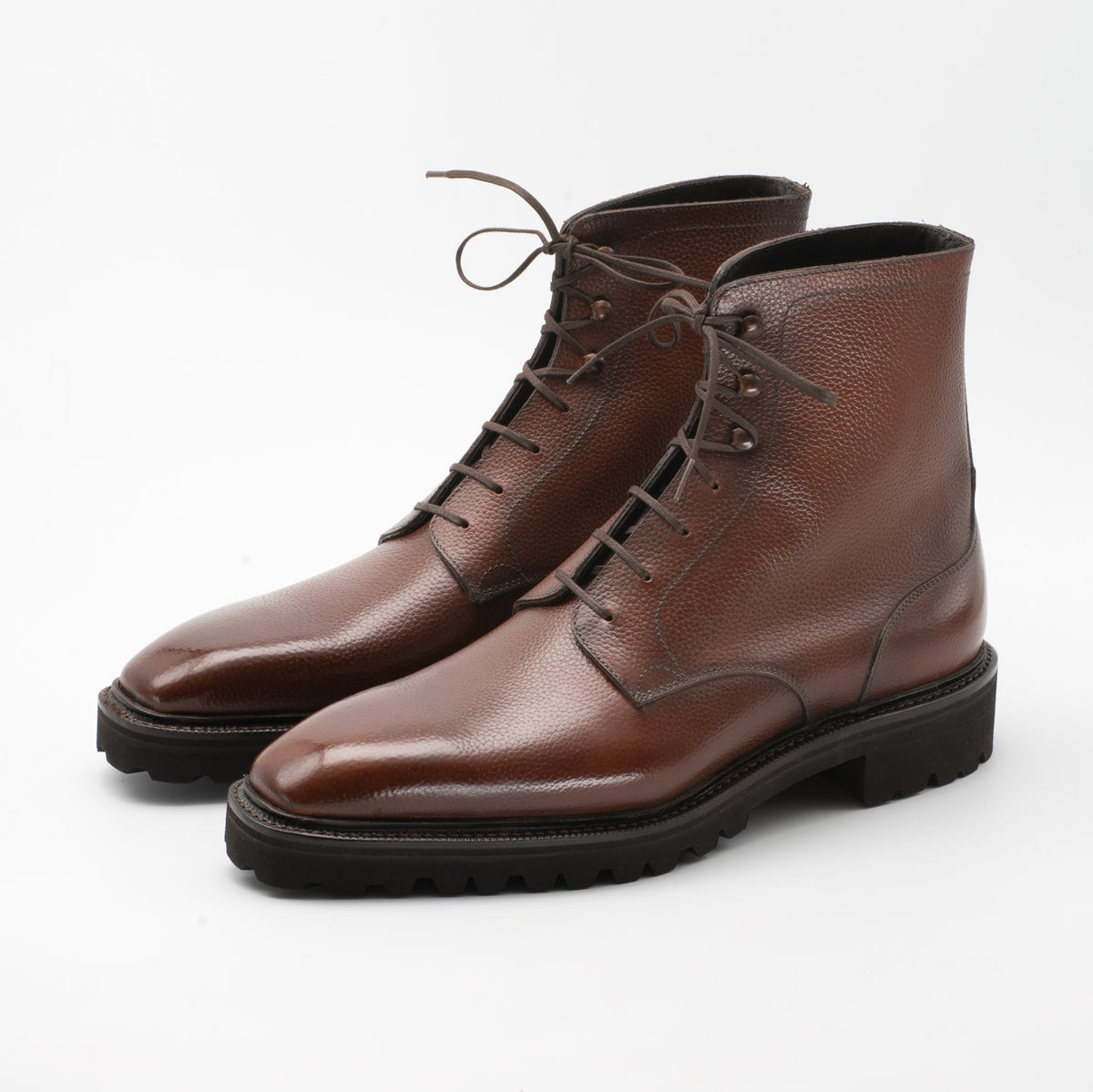 Derby Simple Boot Antique Brown | Norman Vilalta Bespoke Shoemakers
