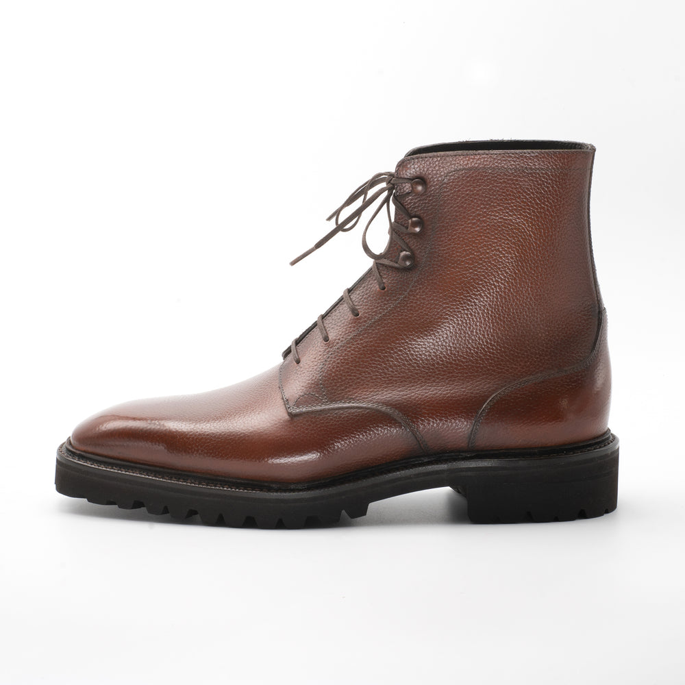 Derby Simple Boot Antique Brown | Norman Vilalta Bespoke Shoemakers
