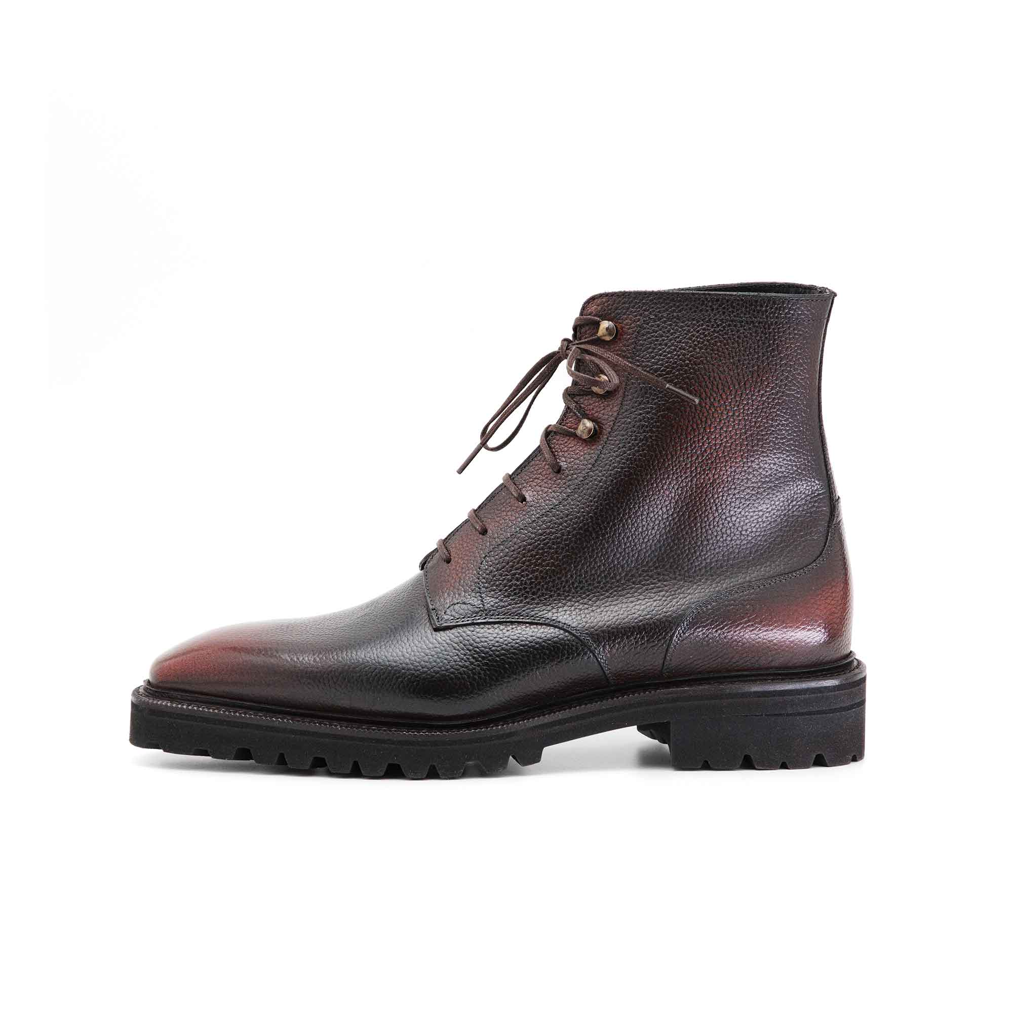 Derby Simple Boot - Espresso Handmade Patina