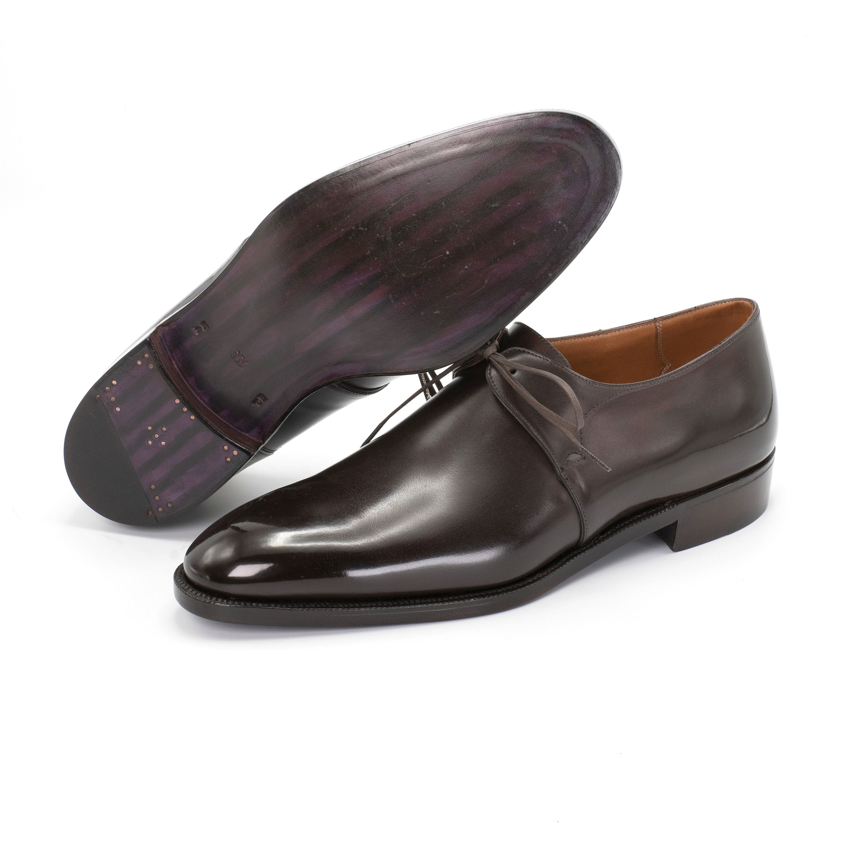 Eduardo Derby in Coffee Brown by Norman Vilalta Bespoke Shoes Barcelona