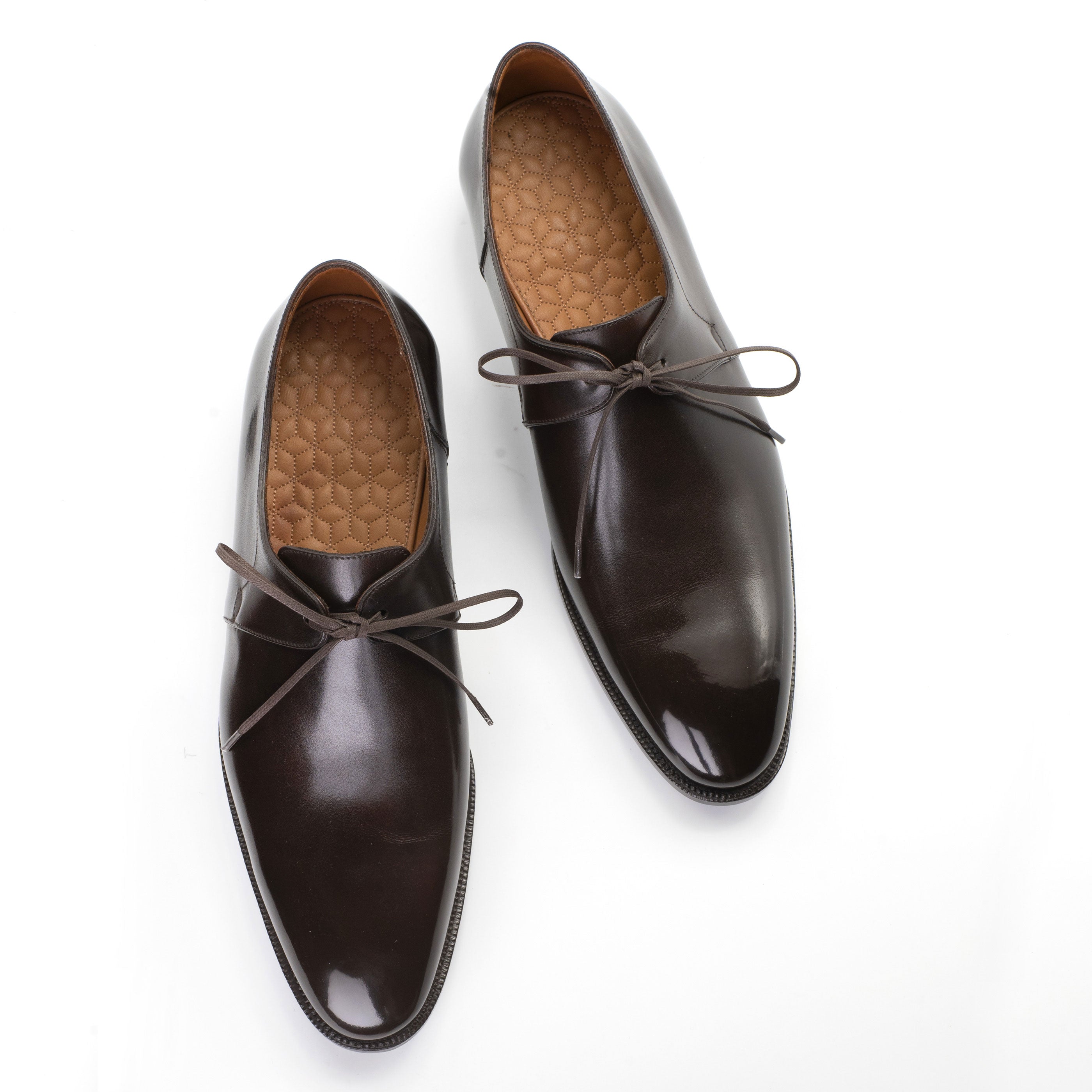 Eduardo Derby in Coffee Brown by Norman Vilalta Bespoke Shoes Barcelona