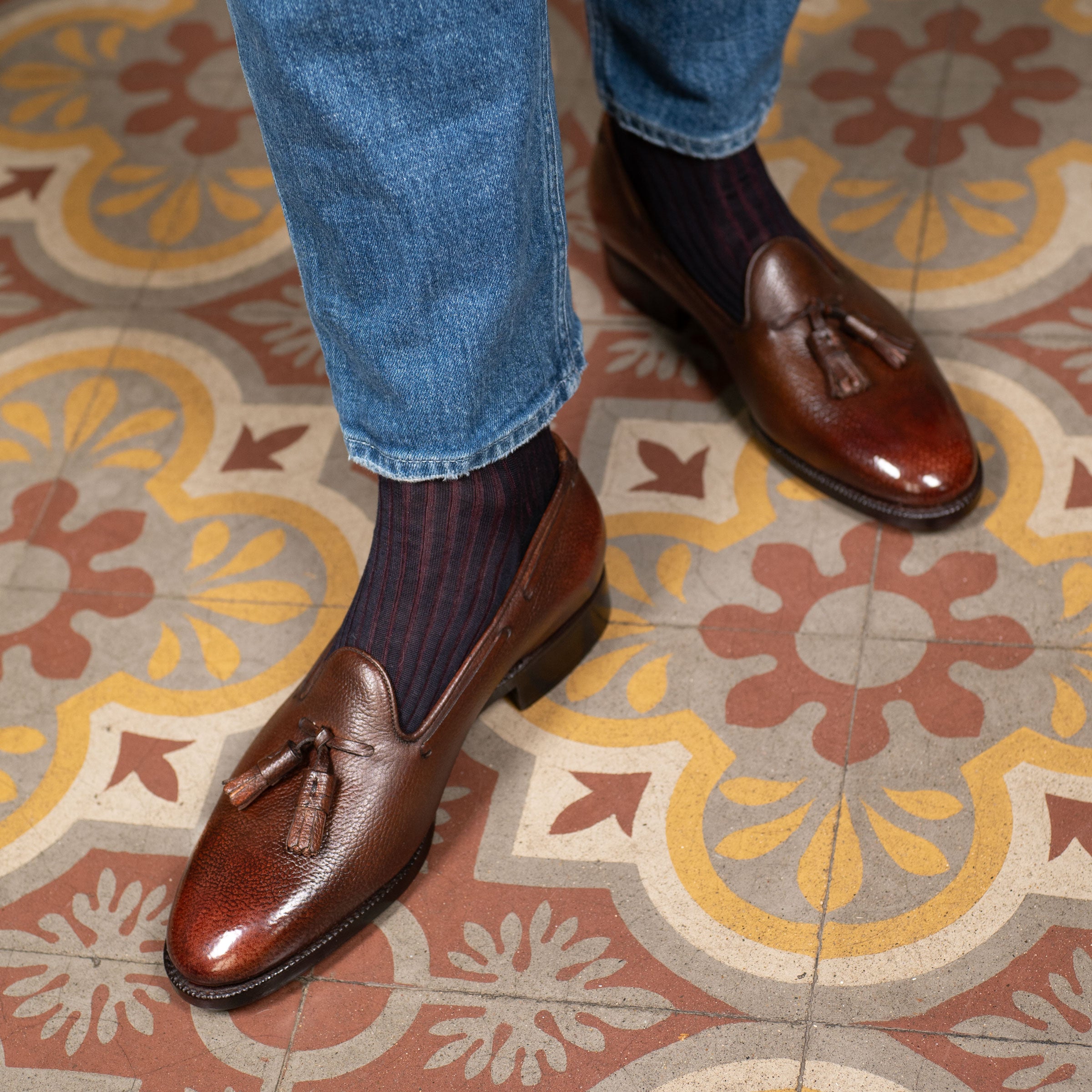 Emilio Loafer - Dark Oak Handmade Patina