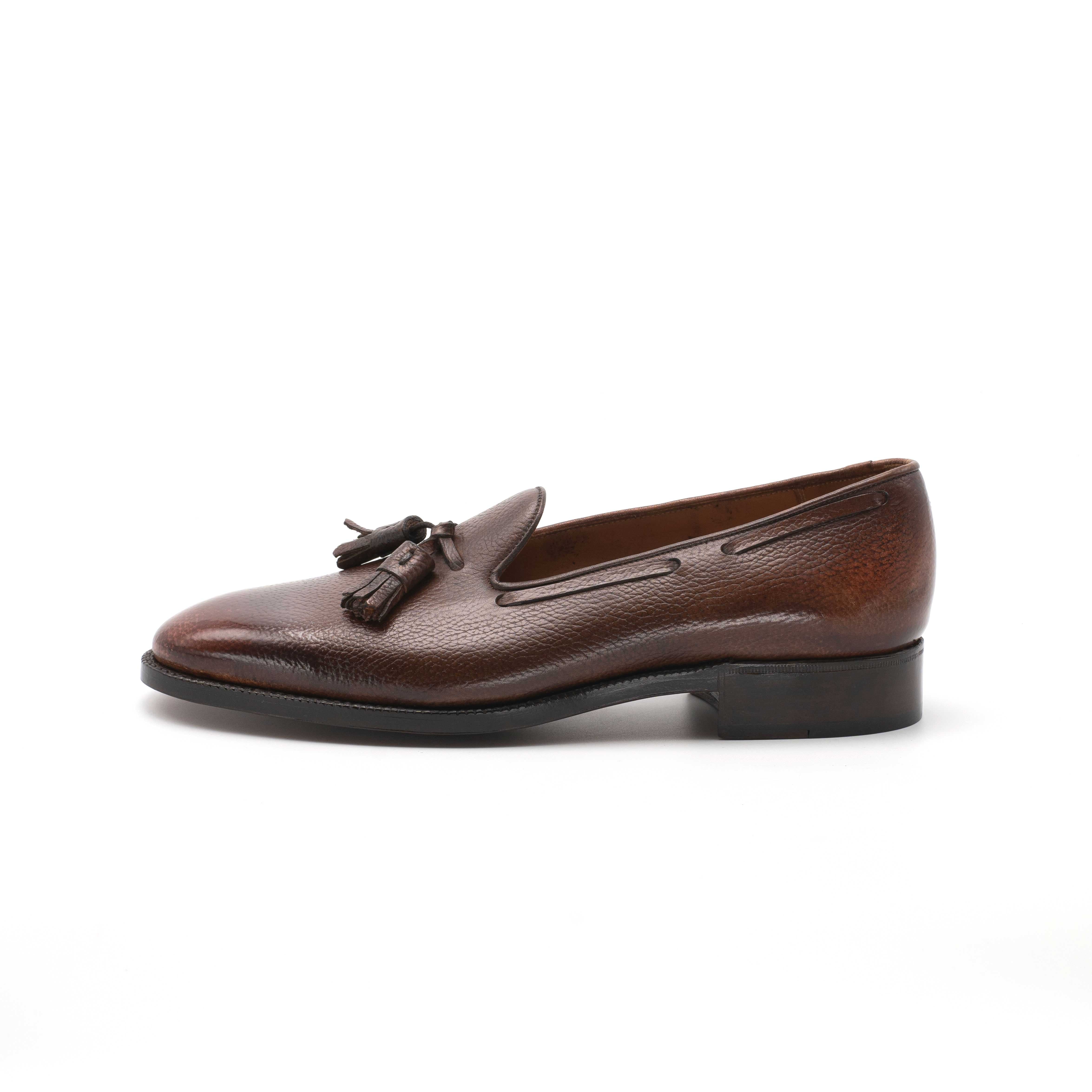 Emilio Loafer - Dark Oak Handmade Patina