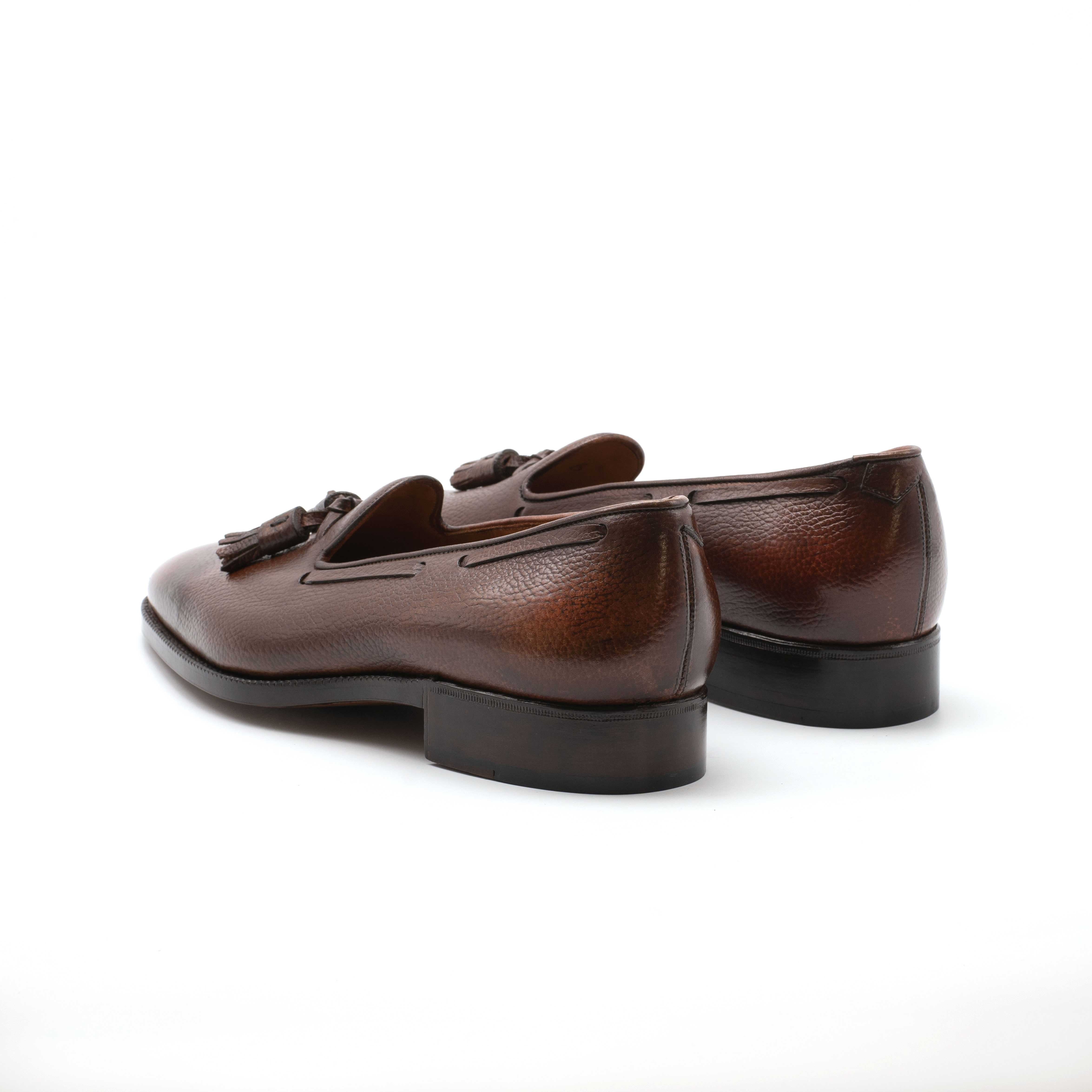 Emilio Loafer - Dark Oak Handmade Patina