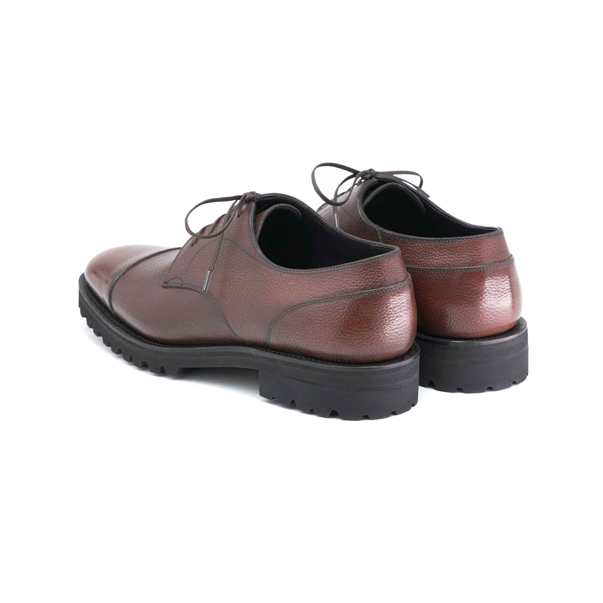 Frank Cap Toe Derby Chestnut by Norman Vilalta Men’s Derby Shoes in Barcelona, Spain