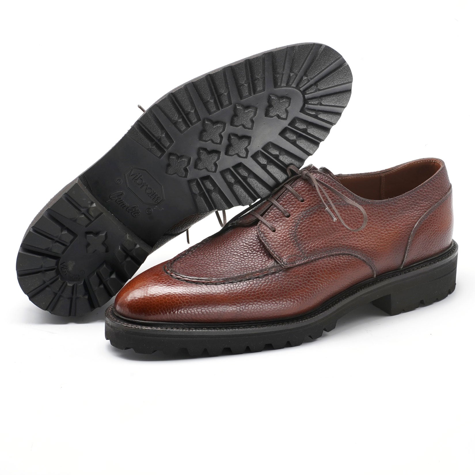 Gaspar U-tip Derby by Norman Vilalta men's Goodyear-welted derby shoes in Barcelona, Spain