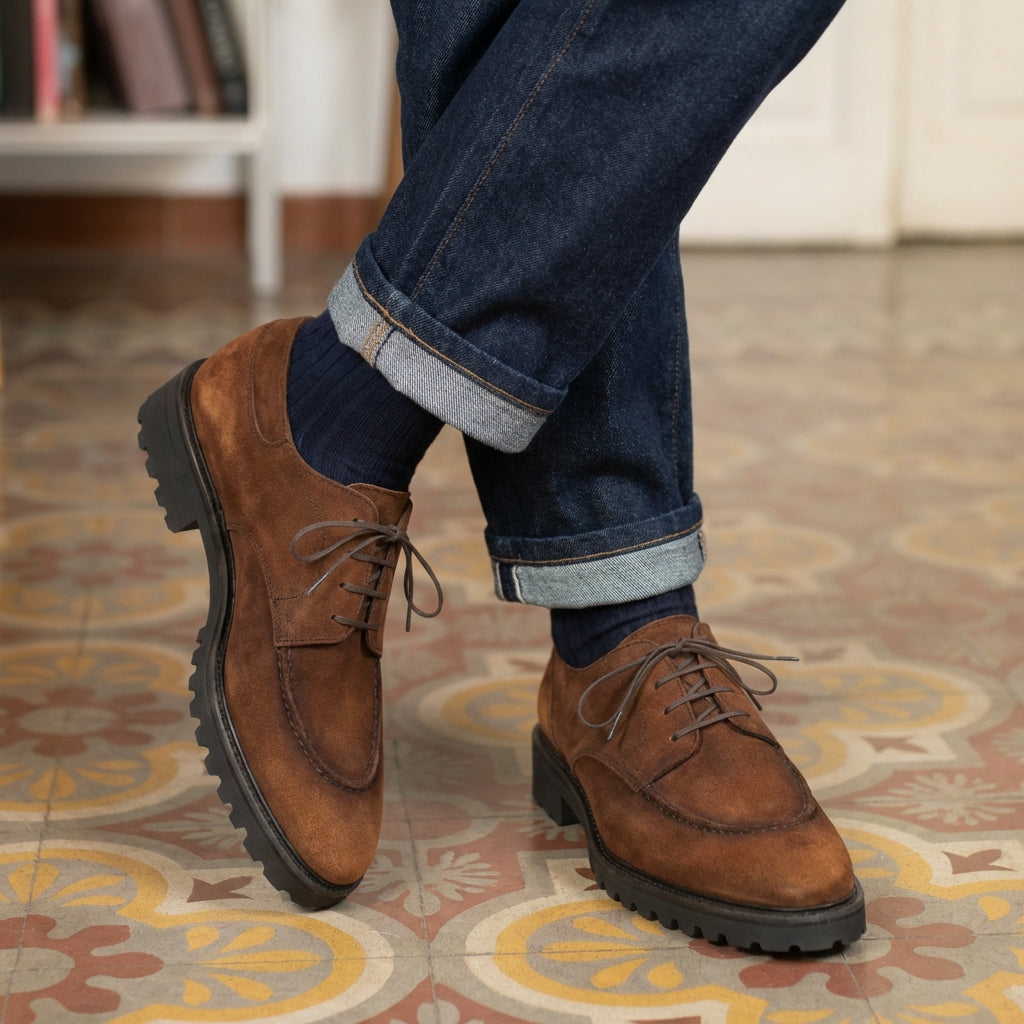 靴 Embassy U-tip Derby Shoes Vintage 6M Men´s Derby Shoes | Norman Vilalta Bespoke Shoemakers