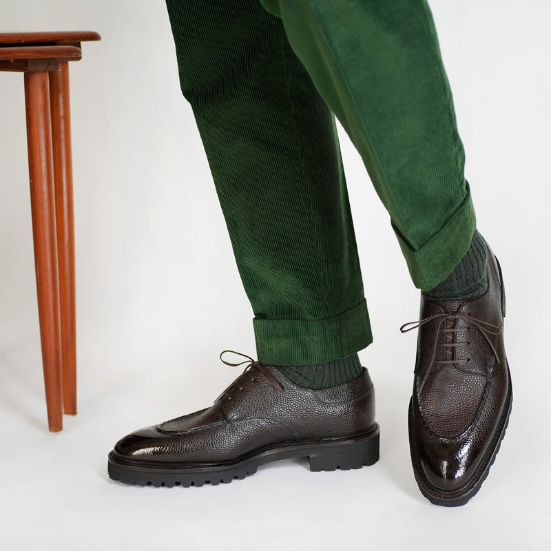Gaspar U-tip Derby by Norman Vilalta men's Goodyear-welted derby shoes in Barcelona, Spain