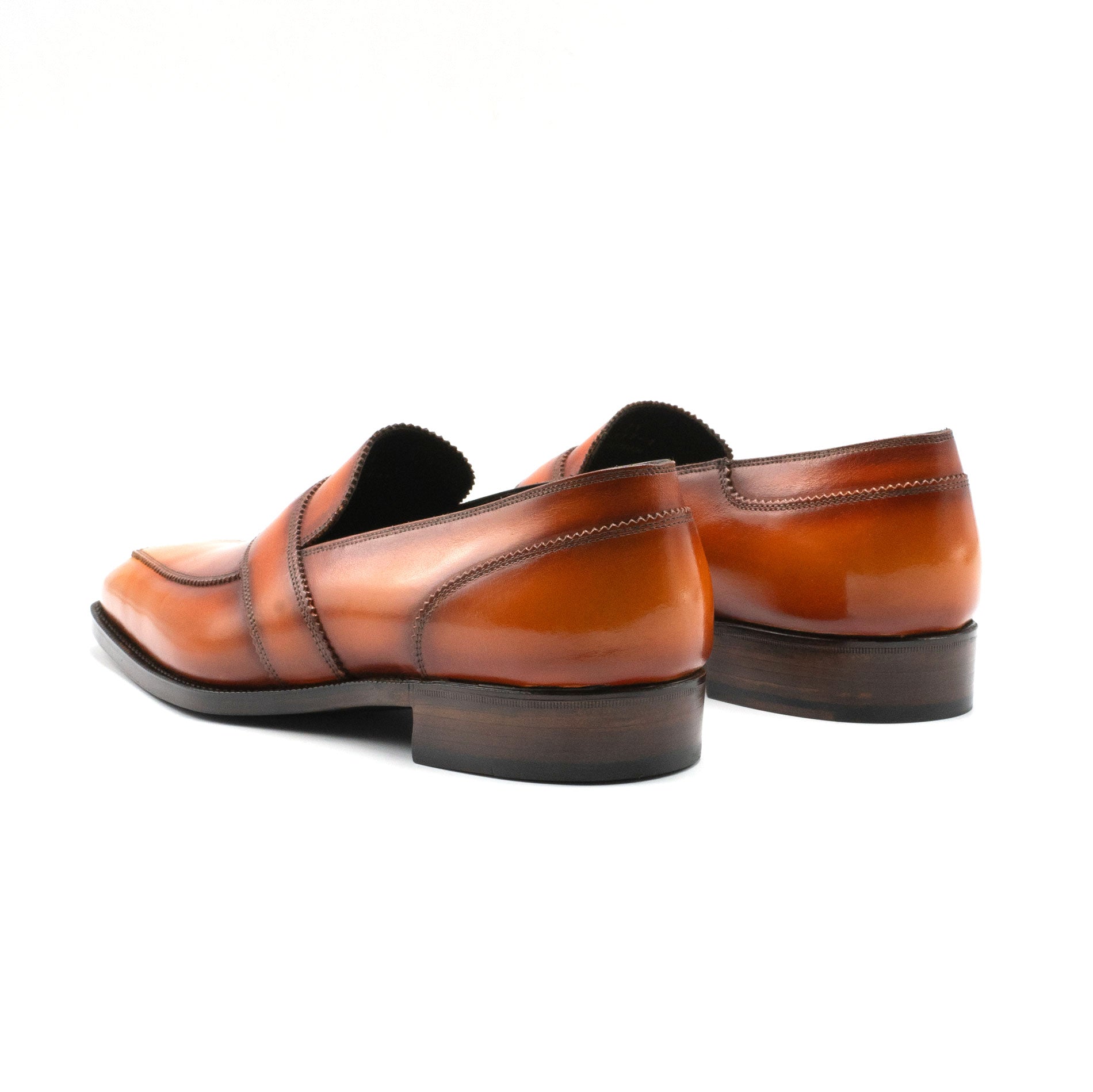 James Penny Loafer in handmade Levante patina by Norman Vilalta Bespoke Shoes Barcelona, Spain.