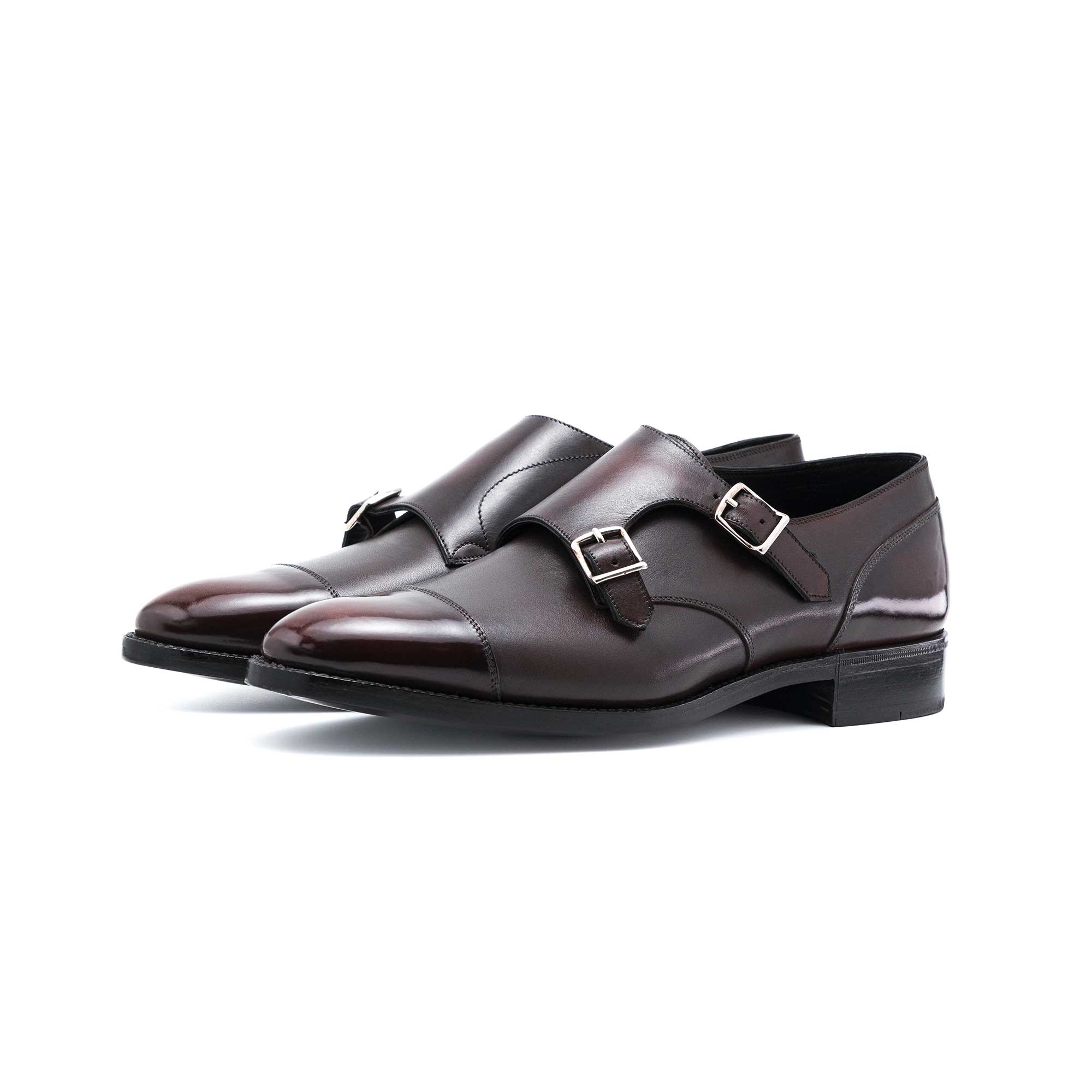 Joseph Double Monk Mahogany by Norman Vilalta Monk Strap Shoes in Barcelona, Spain