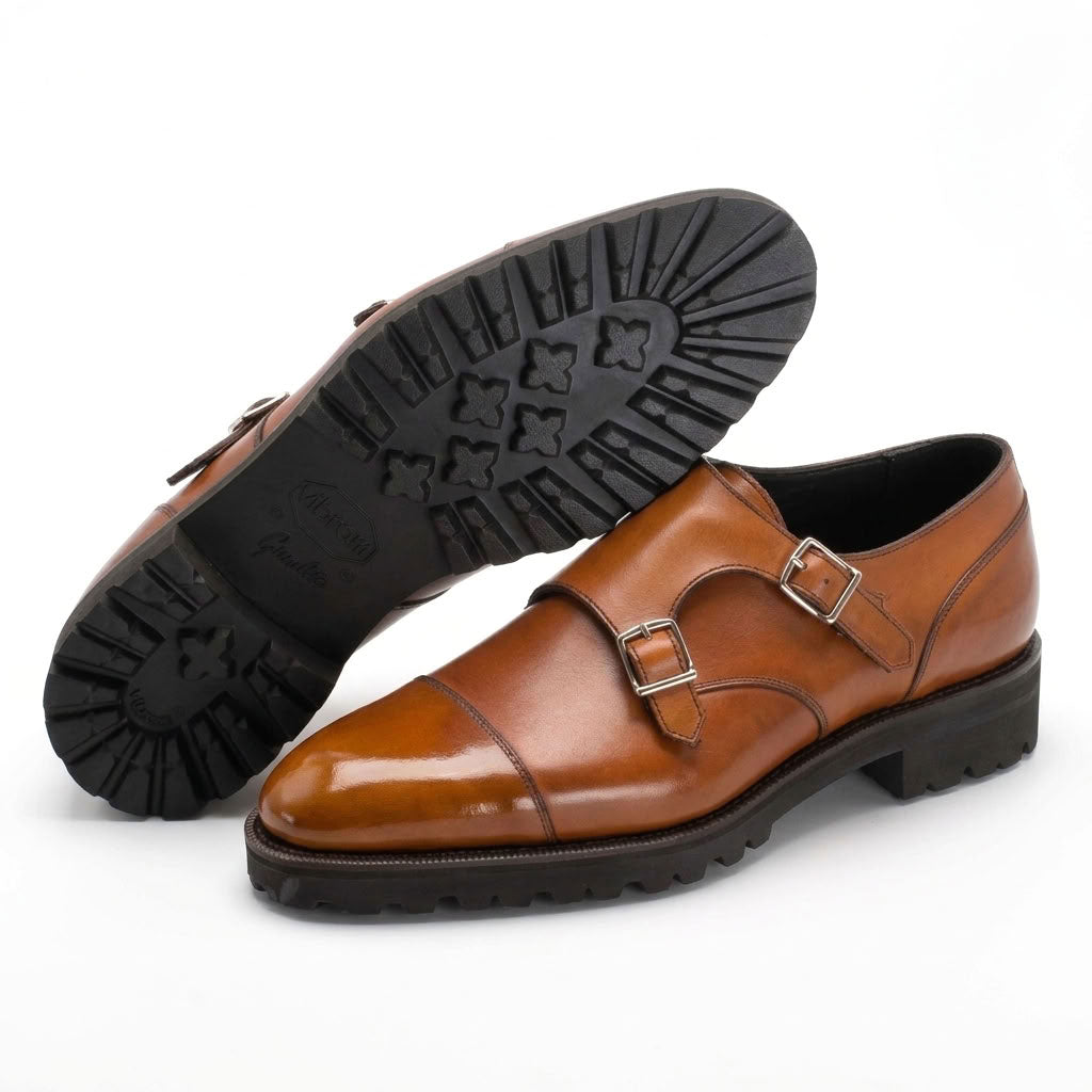 Joseph Double Monk Shoe - Miel